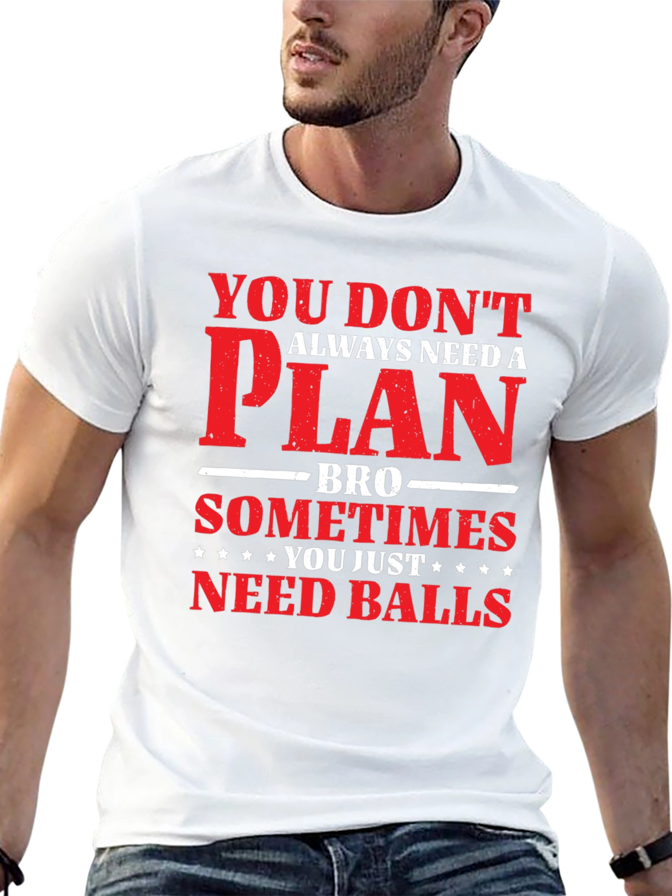 You Dont Need a Plan T-Shirt Mens Graphic Tee