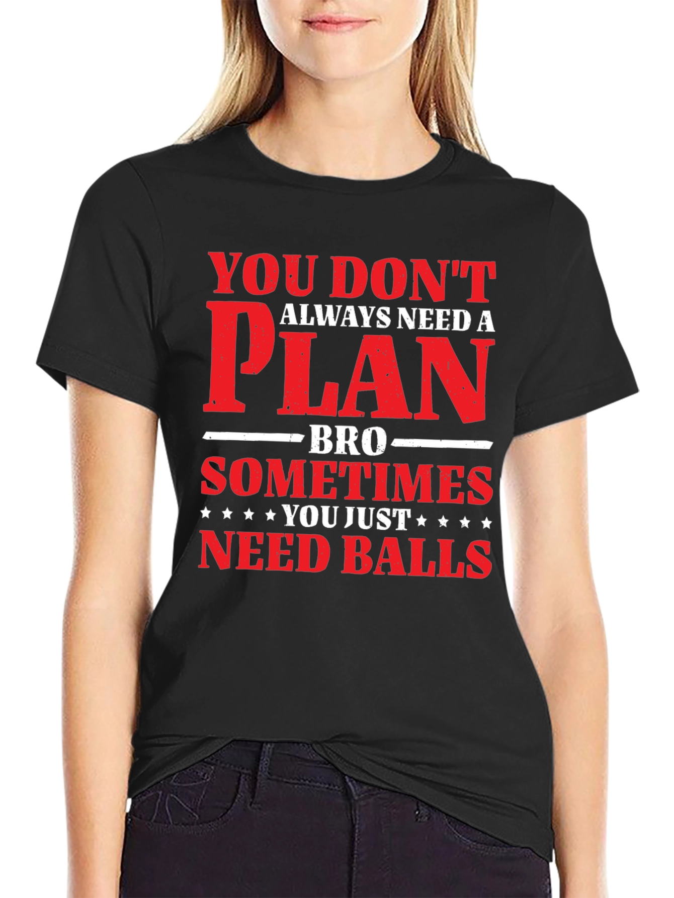 You Dont Need a Plan T-Shirt Mens Graphic Tee