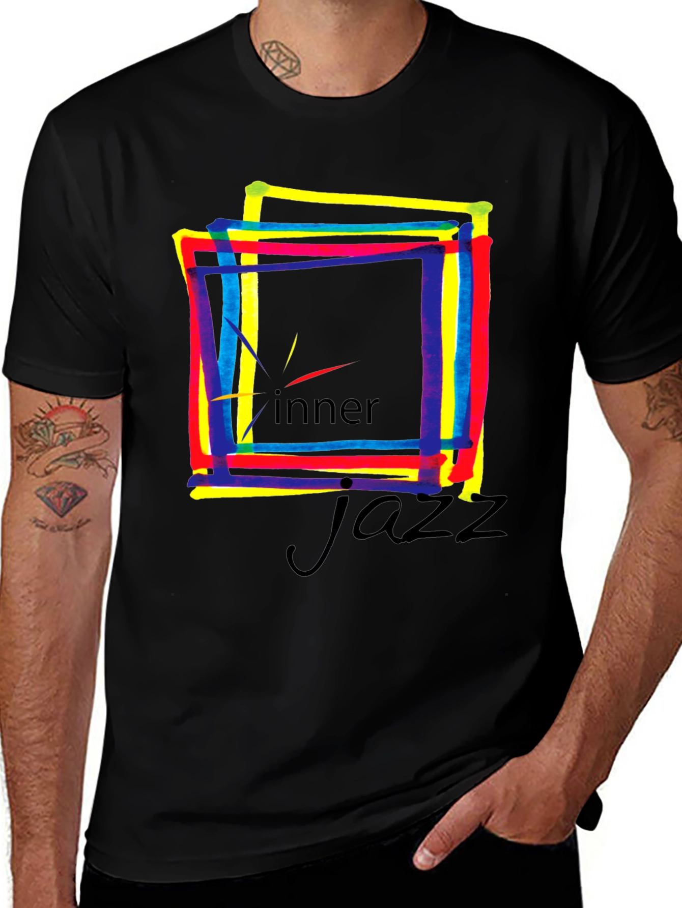 Inner Jazz Graphic T-Shirt - Black