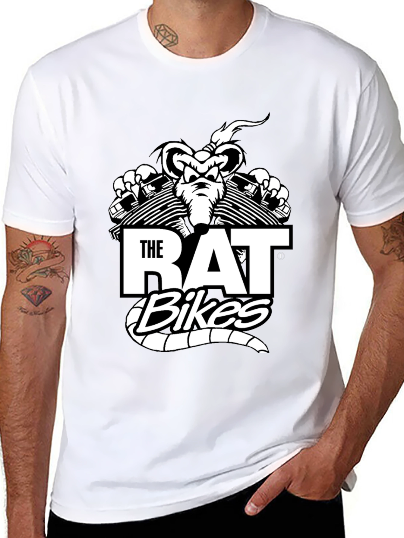 The Rat Bikes Graphic T-Shirt - Cool Biker Tee