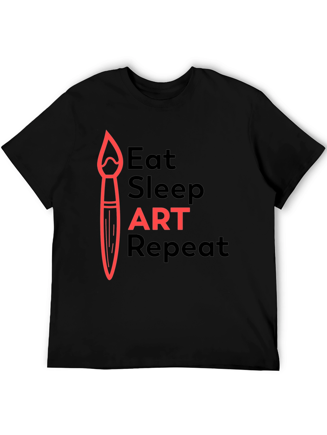 Eat Sleep Art Repeat Graphic Tee - Artists Essential