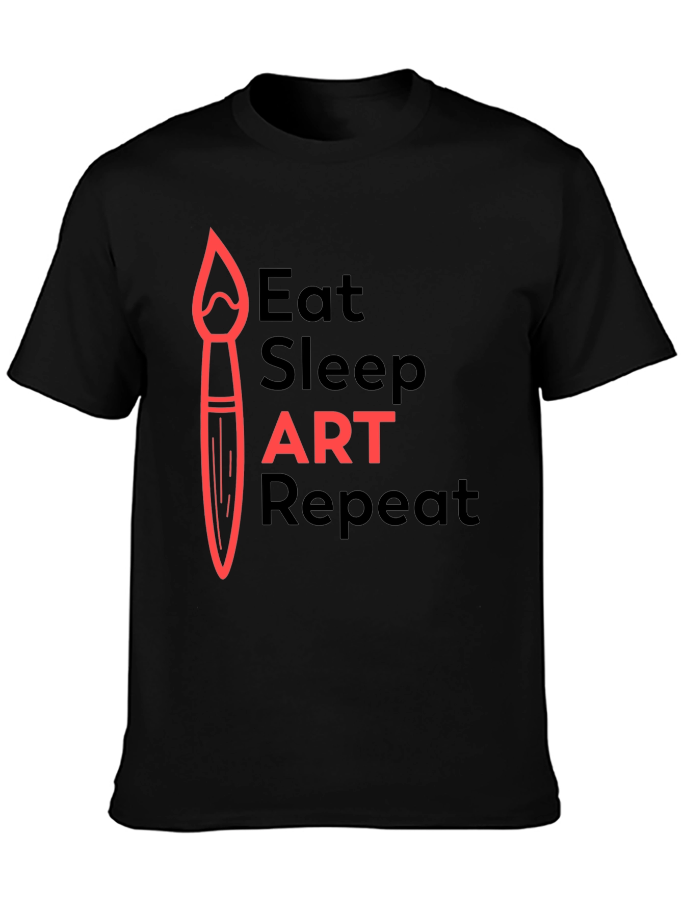 Eat Sleep Art Repeat Graphic Tee - Artists Essential