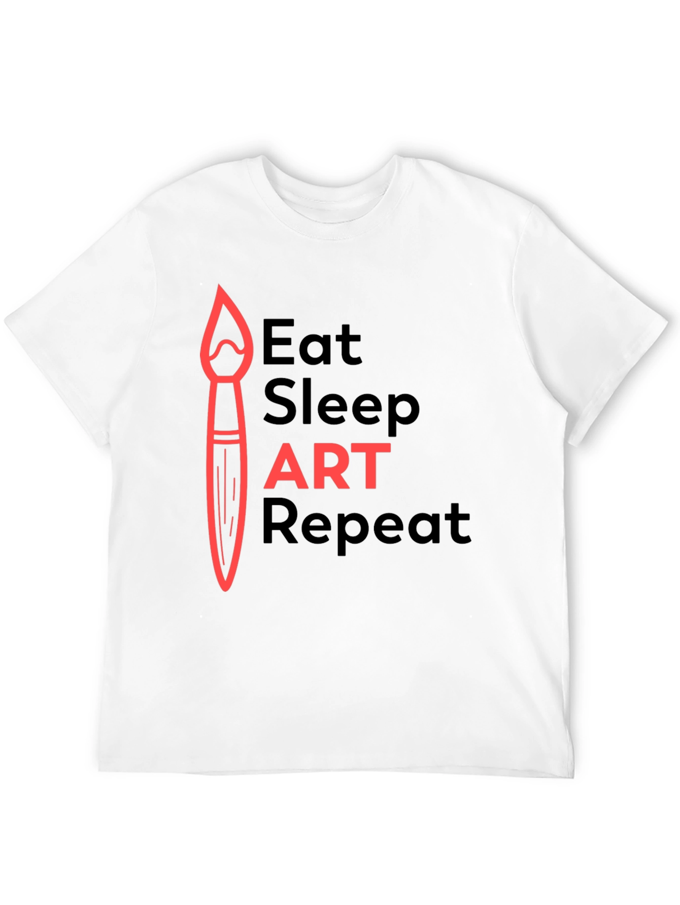 Eat Sleep Art Repeat Graphic Tee - Artists Essential