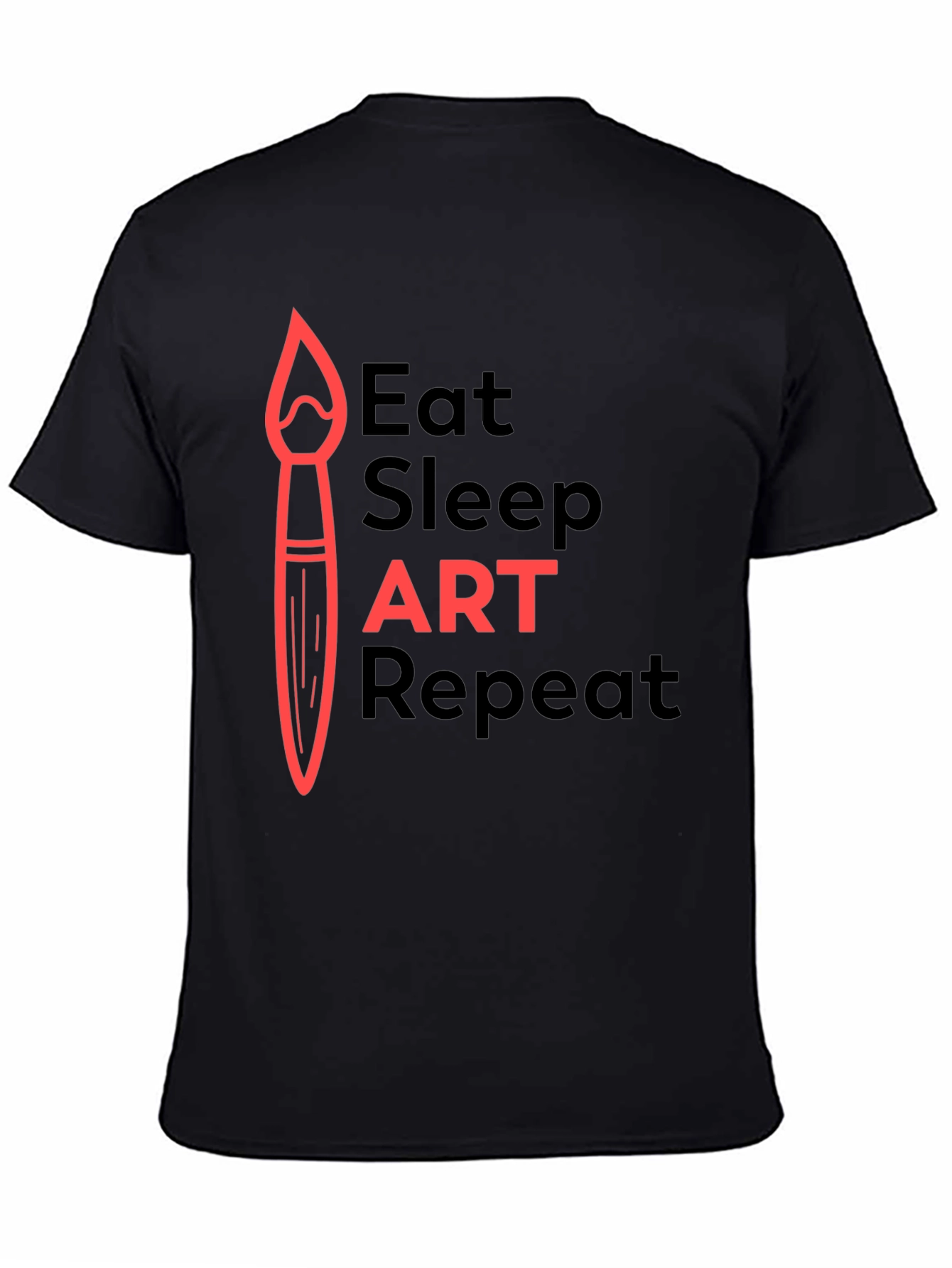 Eat Sleep Art Repeat Graphic Tee - Artists Essential