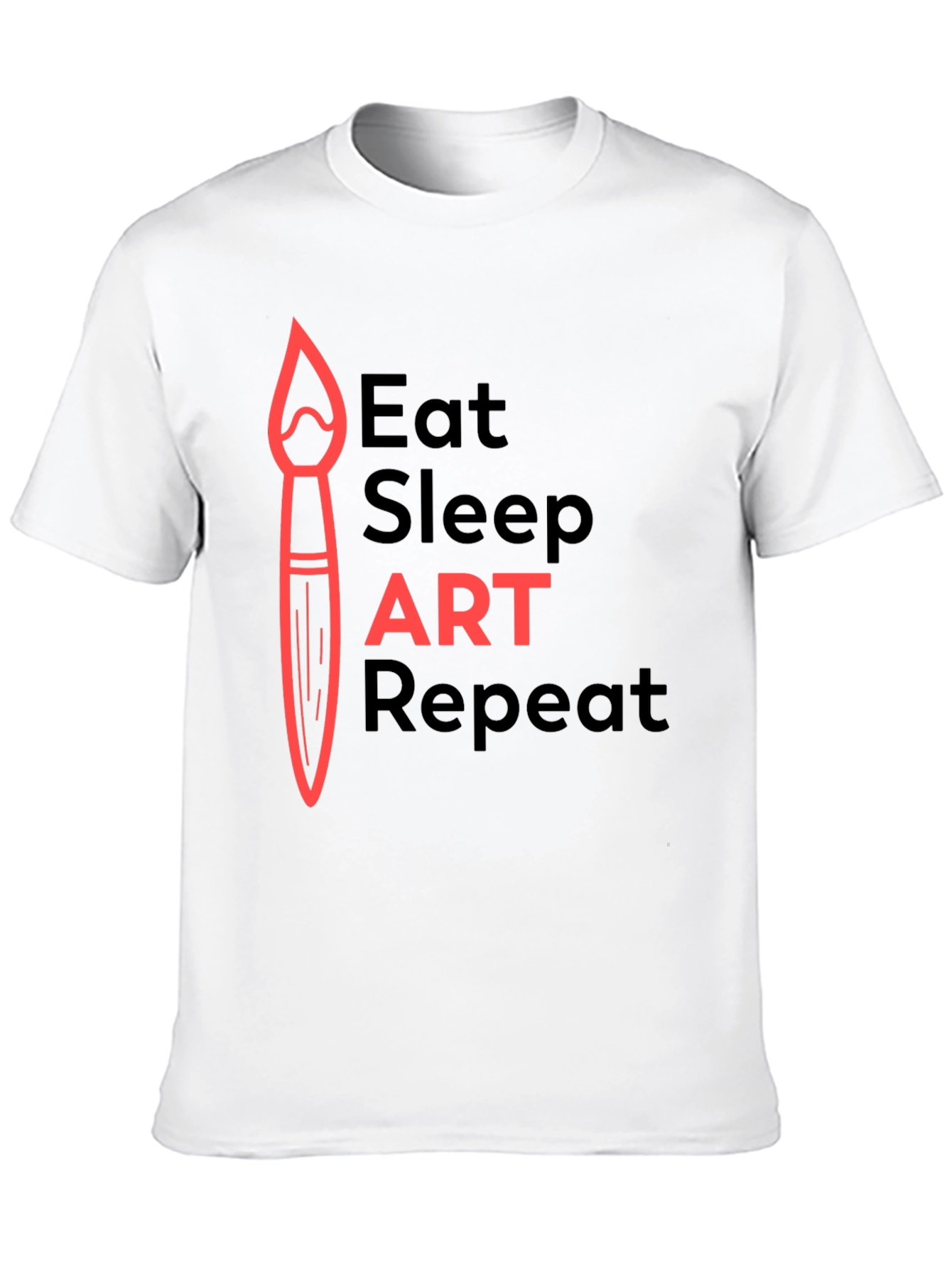 Eat Sleep Art Repeat Graphic Tee - Artists Essential