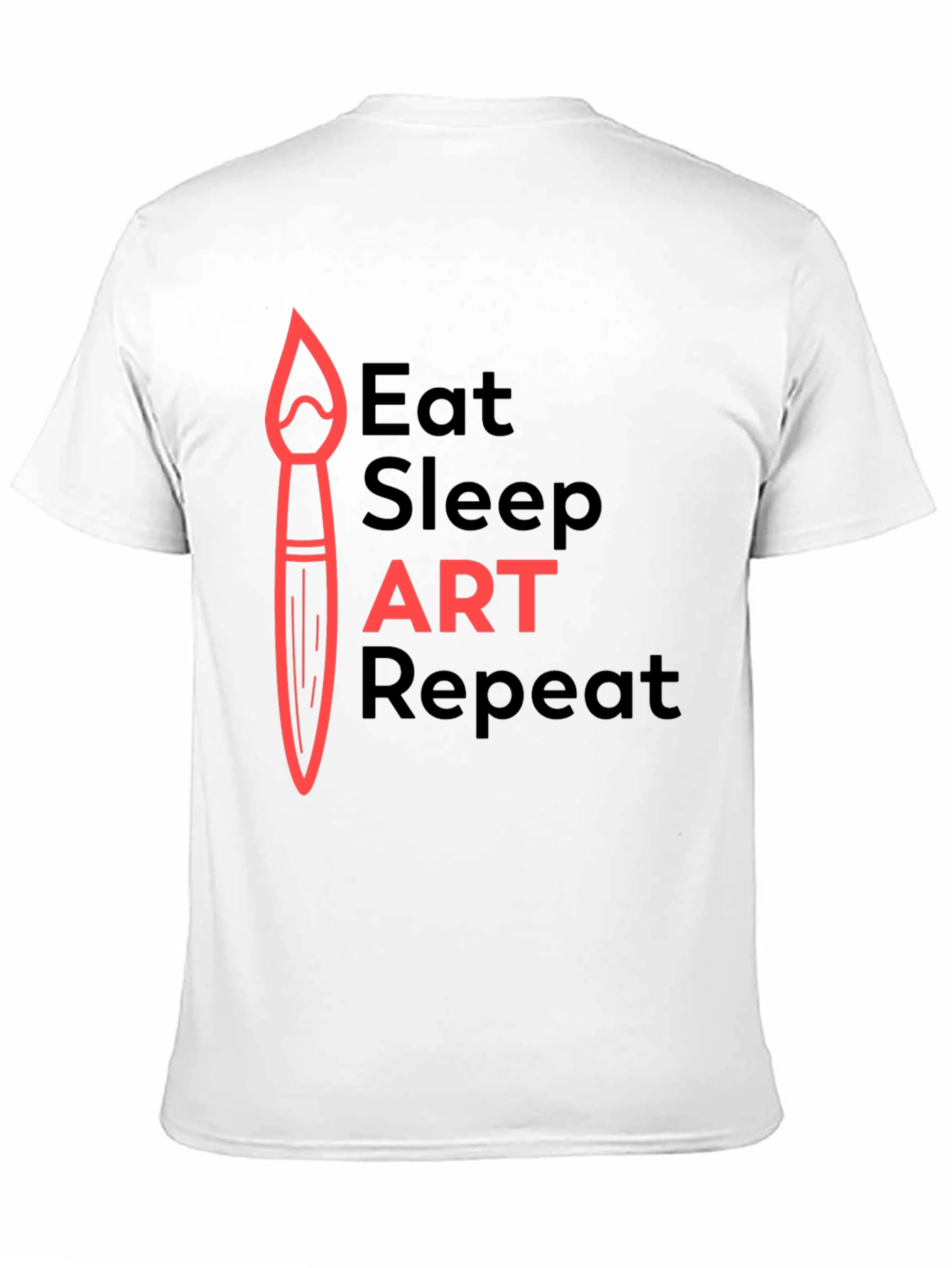 Eat Sleep Art Repeat Graphic Tee - Artists Essential