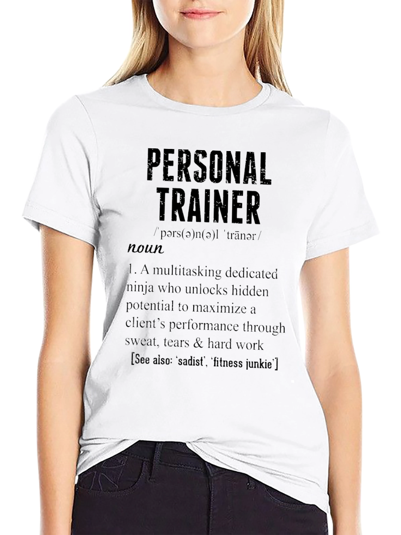 Personal Trainer Definition T-Shirt - Gym Fitness Apparel