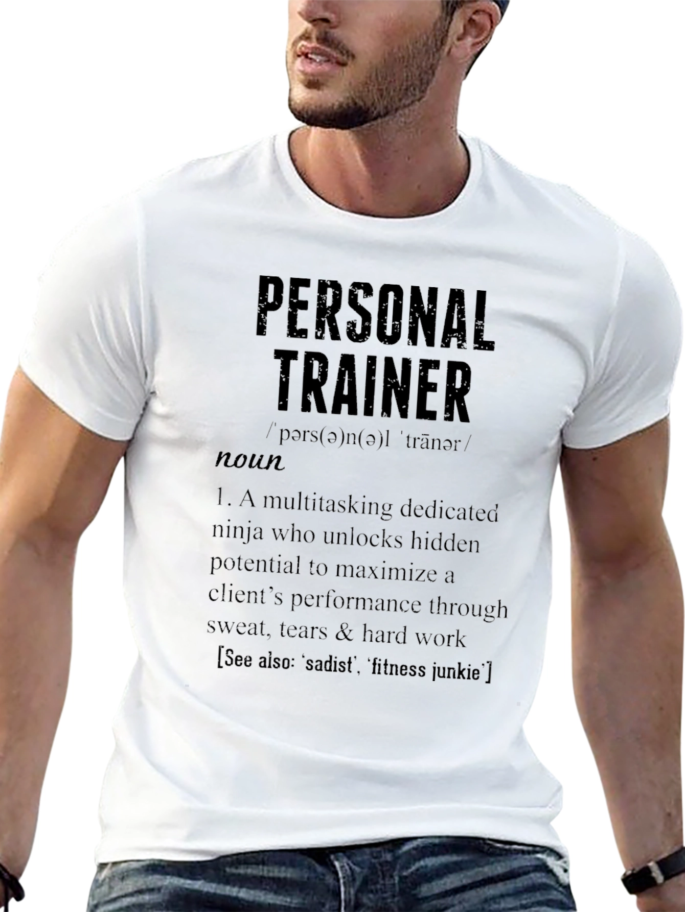 Personal Trainer Definition T-Shirt - Gym Fitness Apparel
