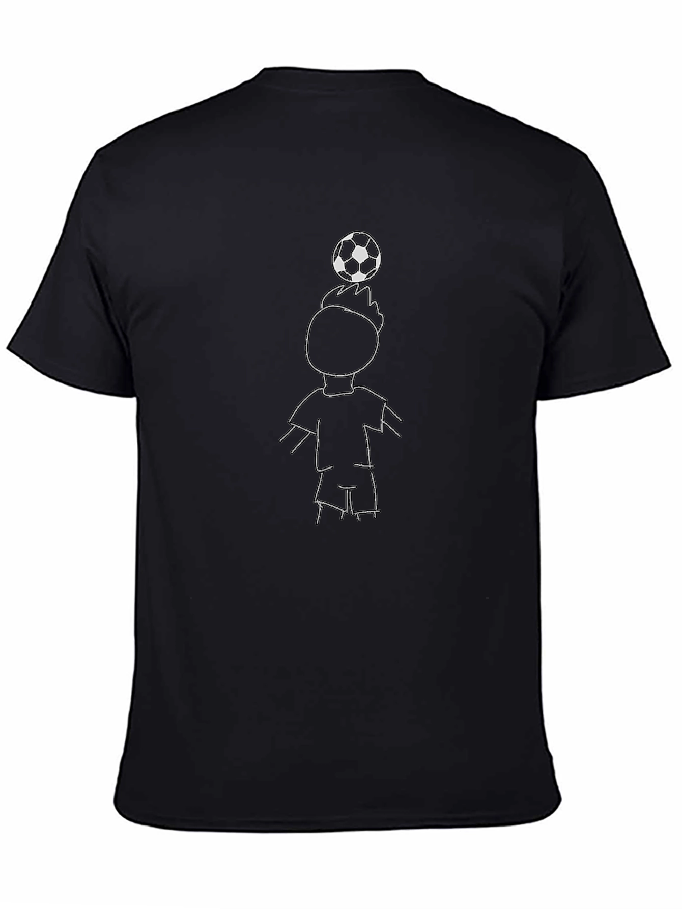 Soccer Sketch Tee - Fun Graphic Print Shirt