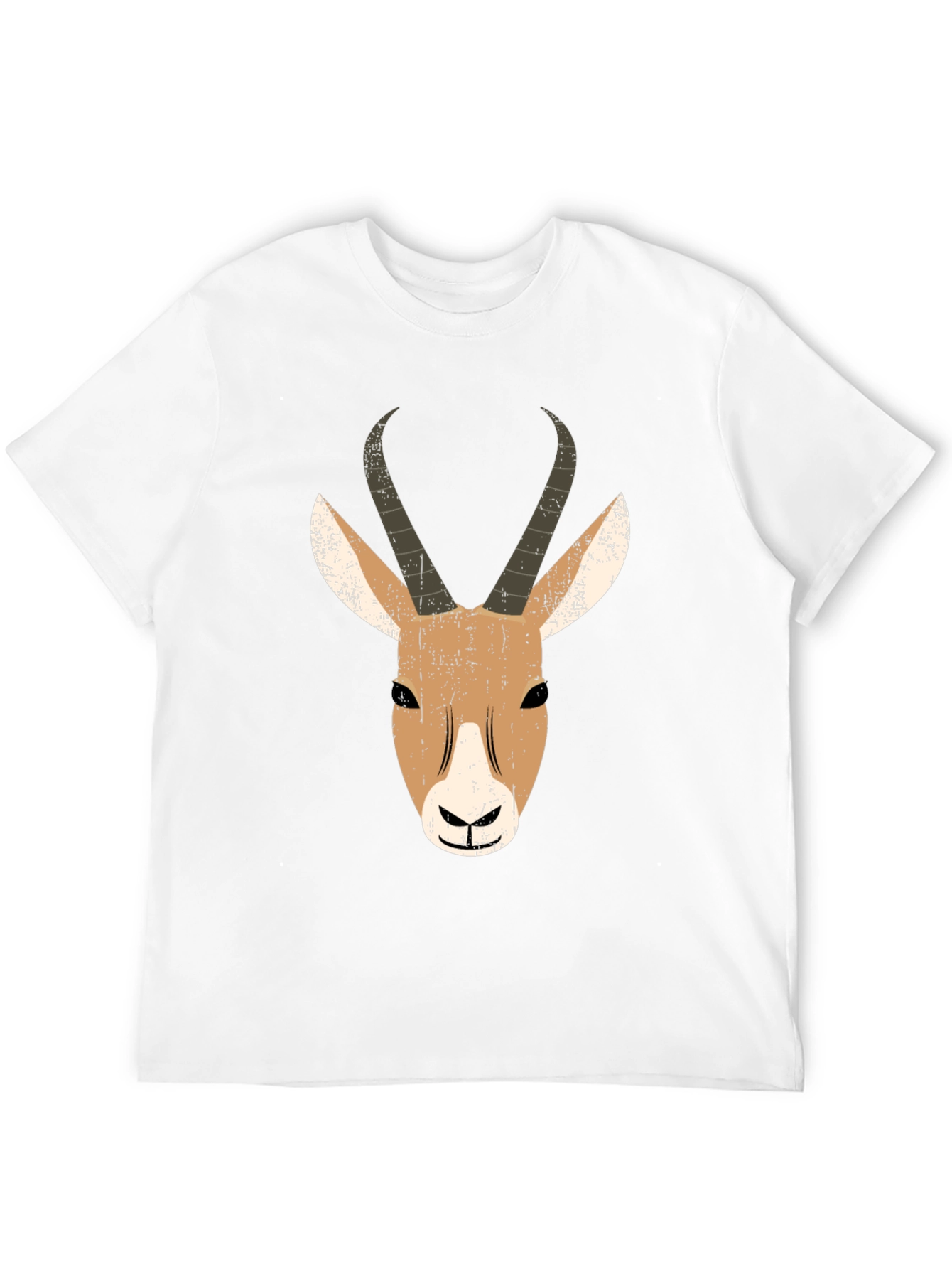 Antelope Graphic Print Black T-Shirt