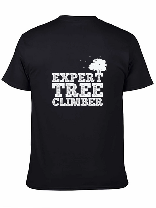 Expert Tree Climber Black Graphic T-Shirt