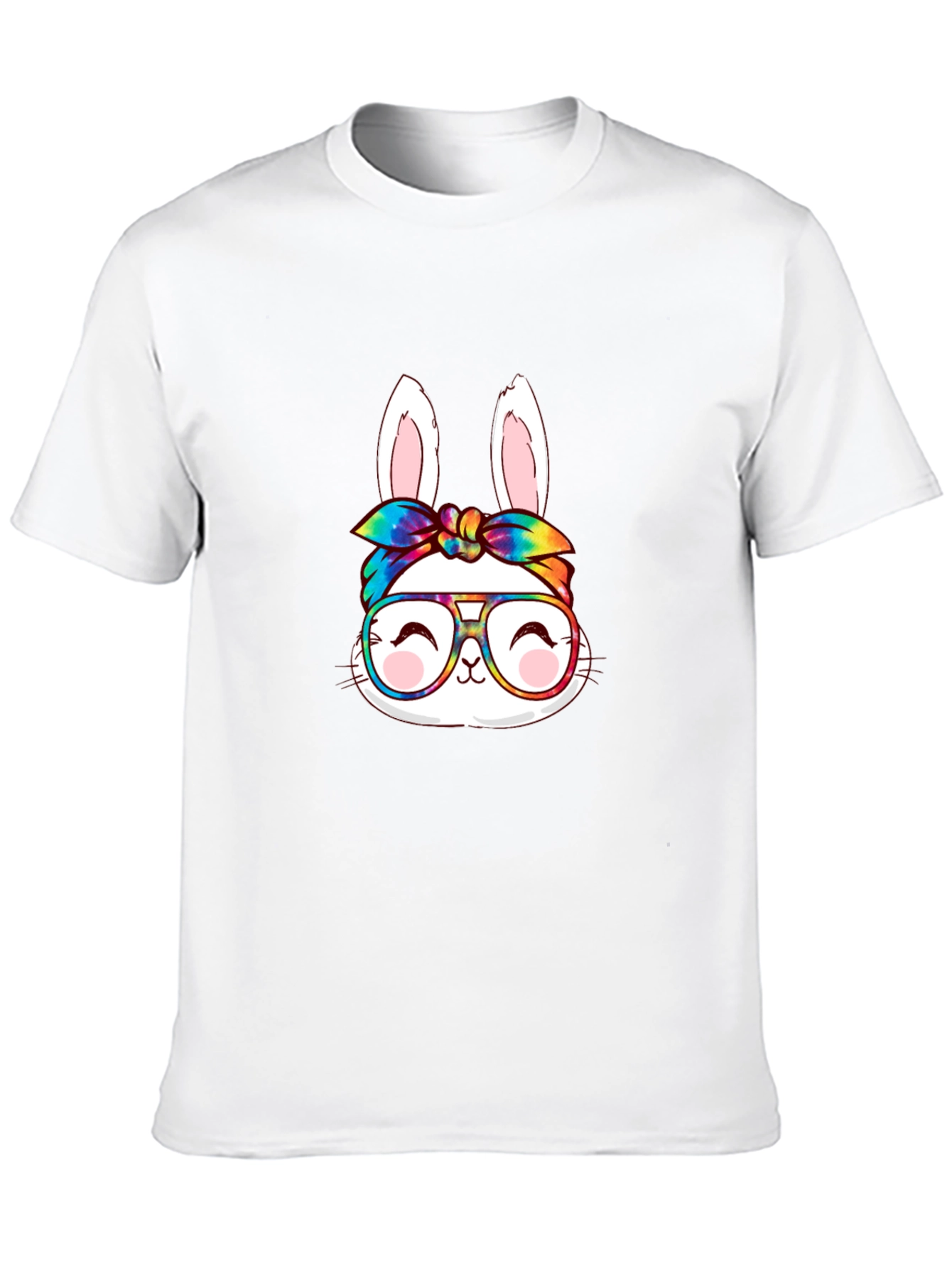 Bunny with Glasses Graphic T-Shirt