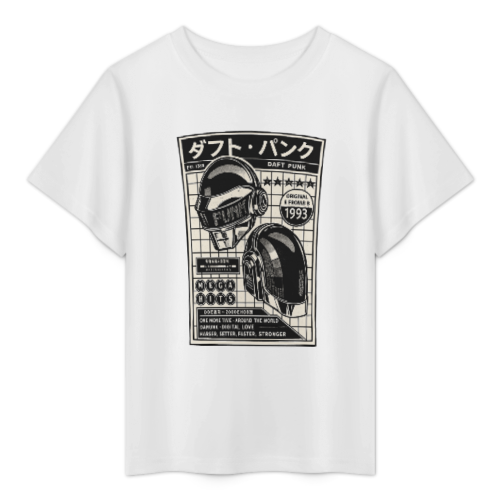 Retro Electronic Music Graphic Tee, Futuristic Streetwear Shirt, Oversized DJ Inspired T-Shirt, Monochrome Urban Fashion Top, Vintage Techno Aesthetic Tee(z546)