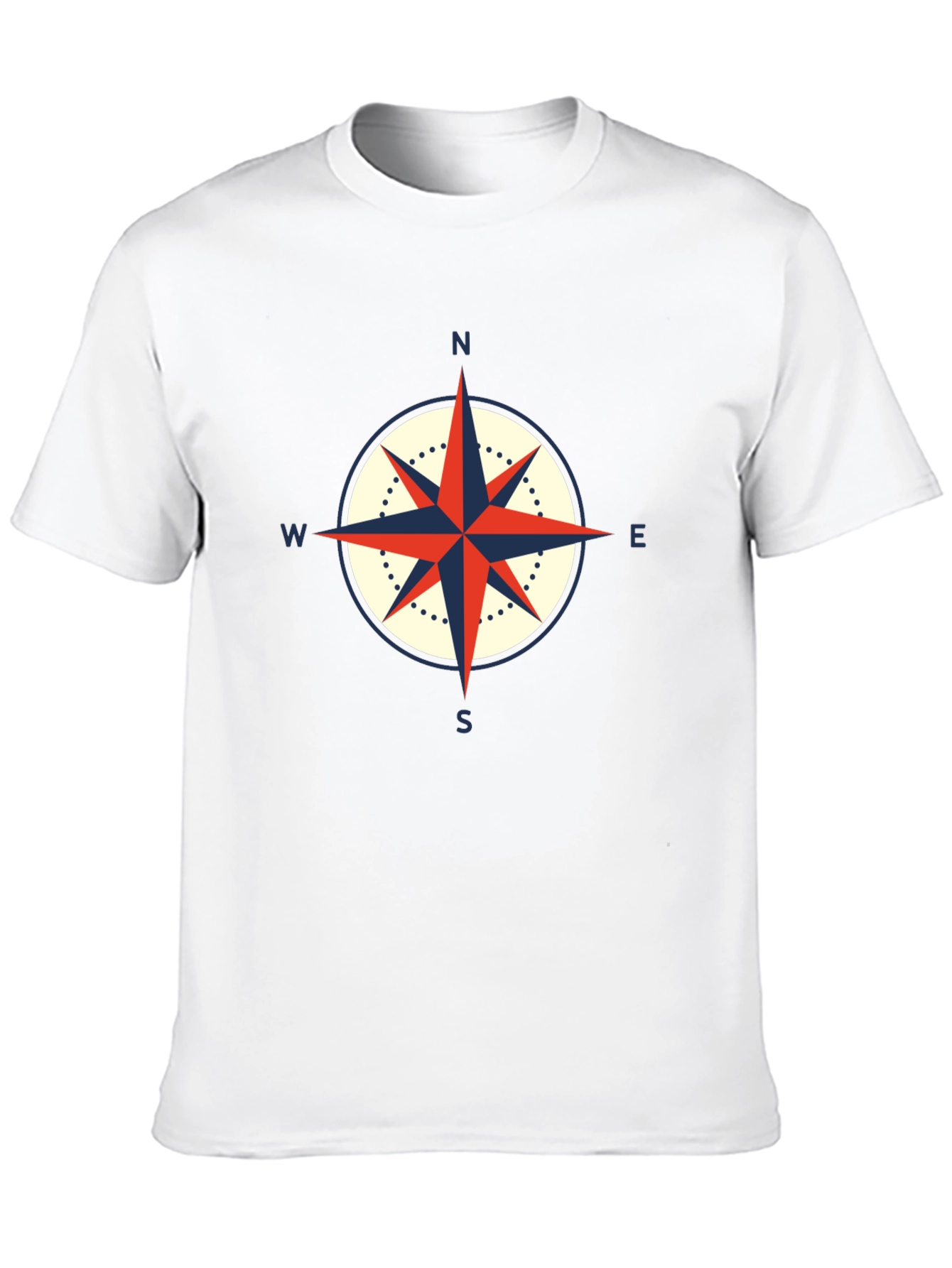 Compass Graphic Black T-Shirt - Nautical Style