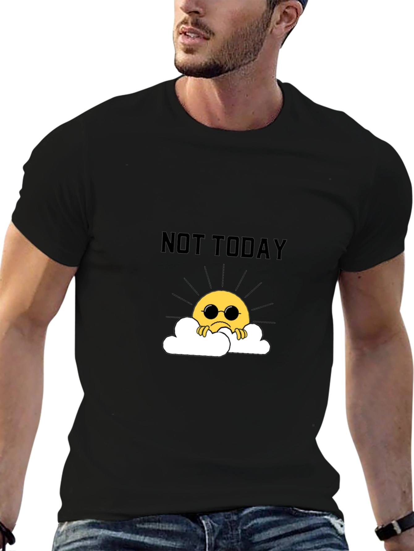 Not Today Graphic Tee - Unisex Black T-Shirt