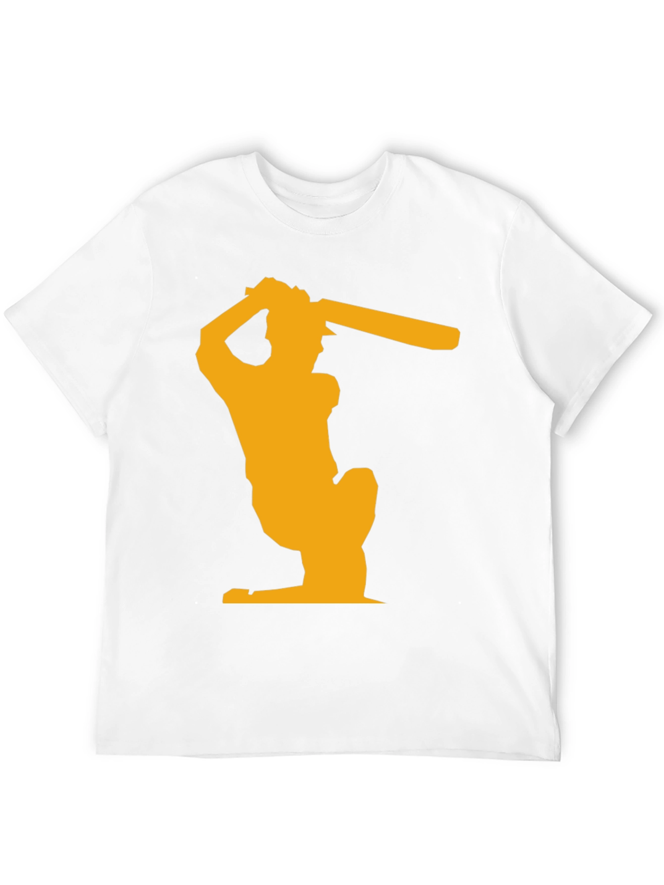 Cricket Player Graphic T-Shirt - Black