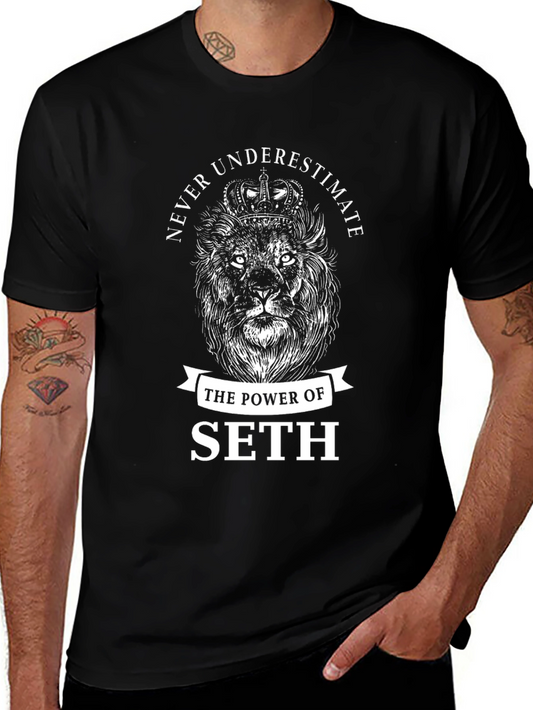 Never Underestimate The Power Of Seth Lion T-Shirt