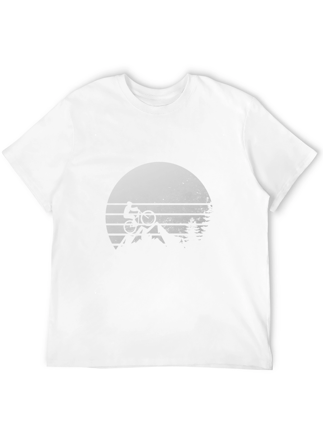 Mountain Biker Sunset T-Shirt - Ride the Trails!