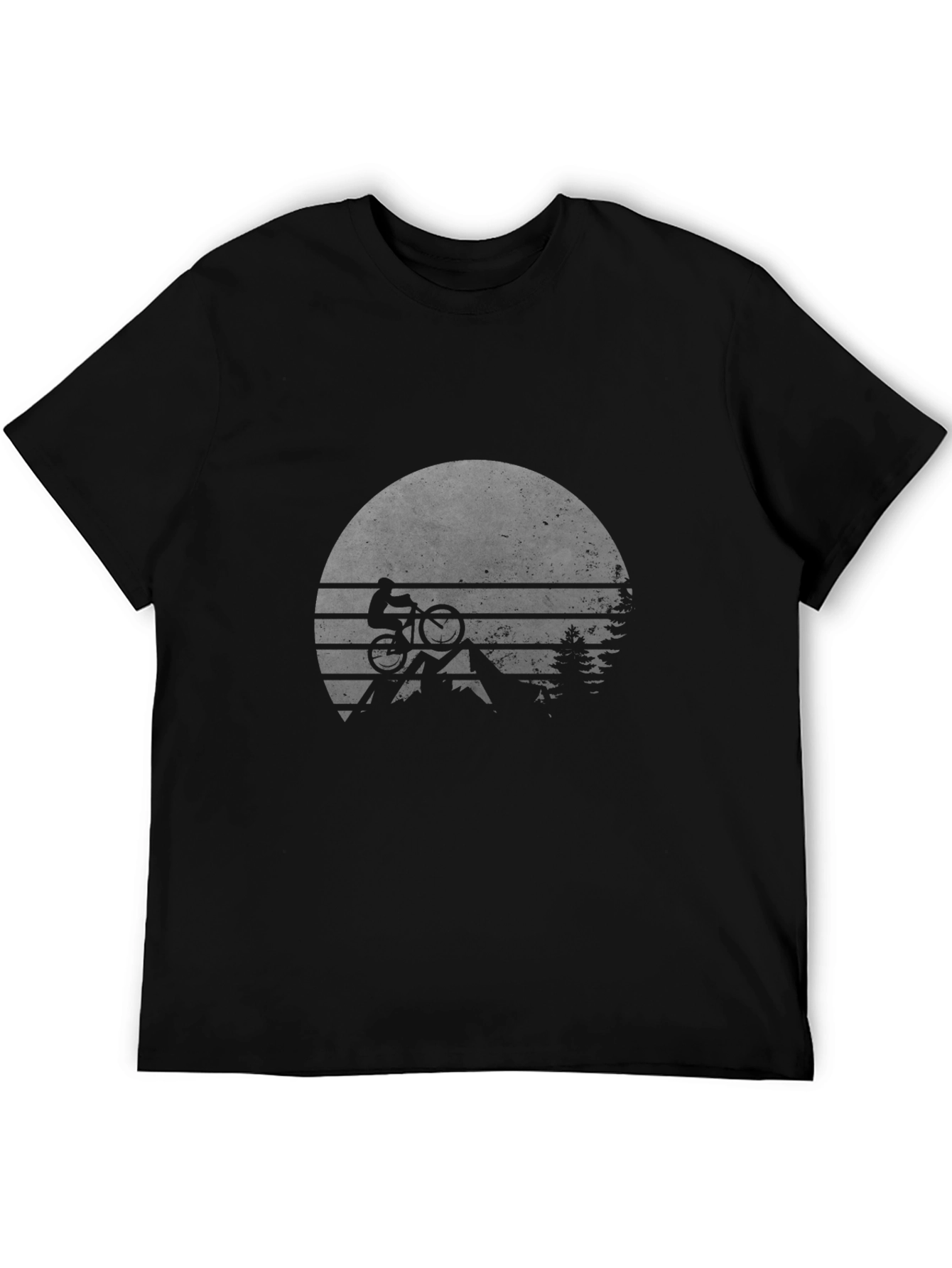 Mountain Biker Sunset T-Shirt - Ride the Trails!