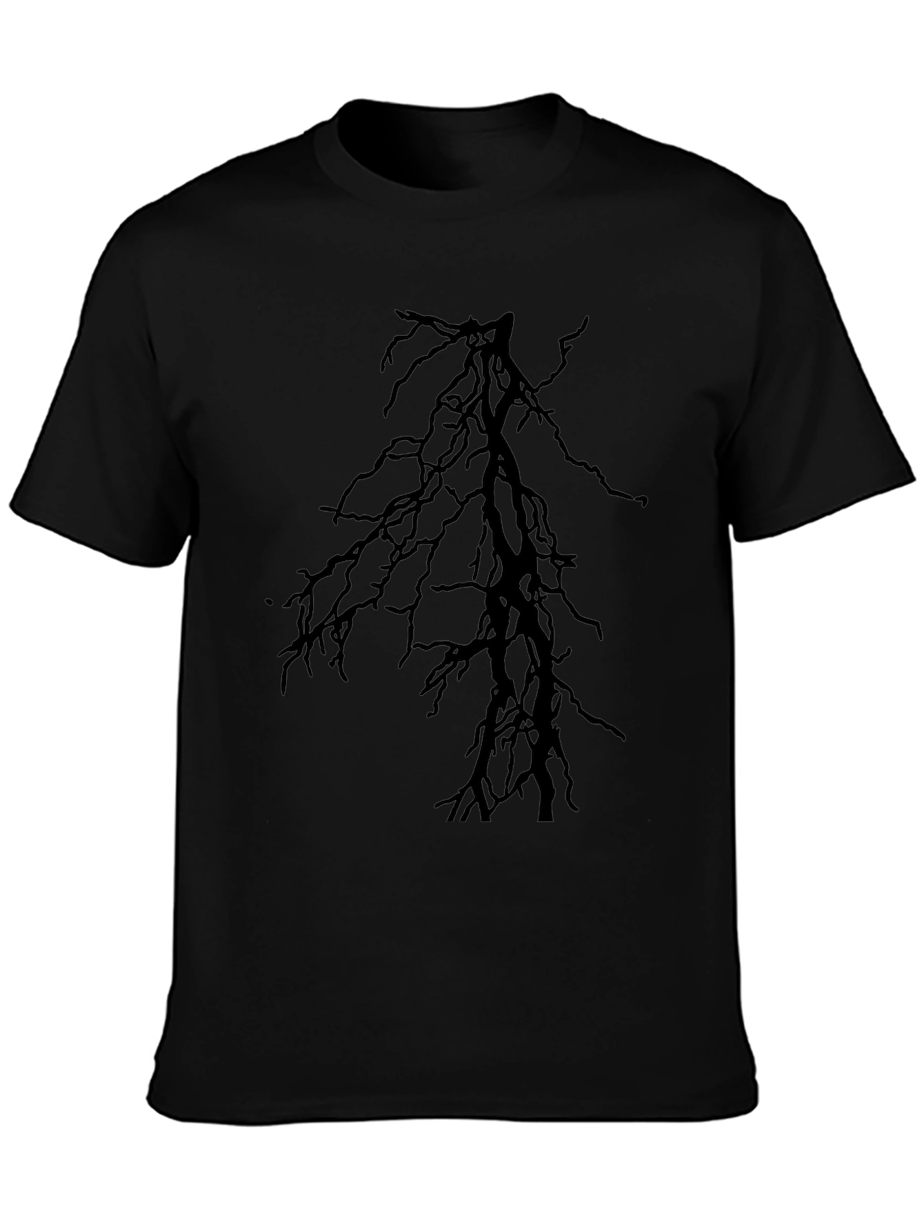 Dark Branches Graphic Black T-Shirt