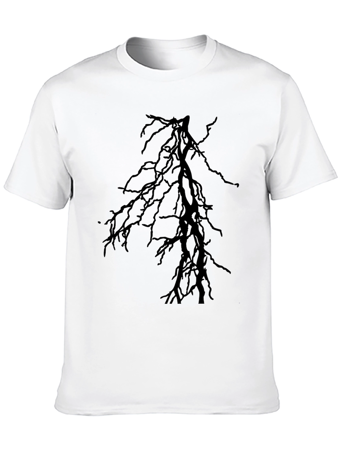 Dark Branches Graphic Black T-Shirt