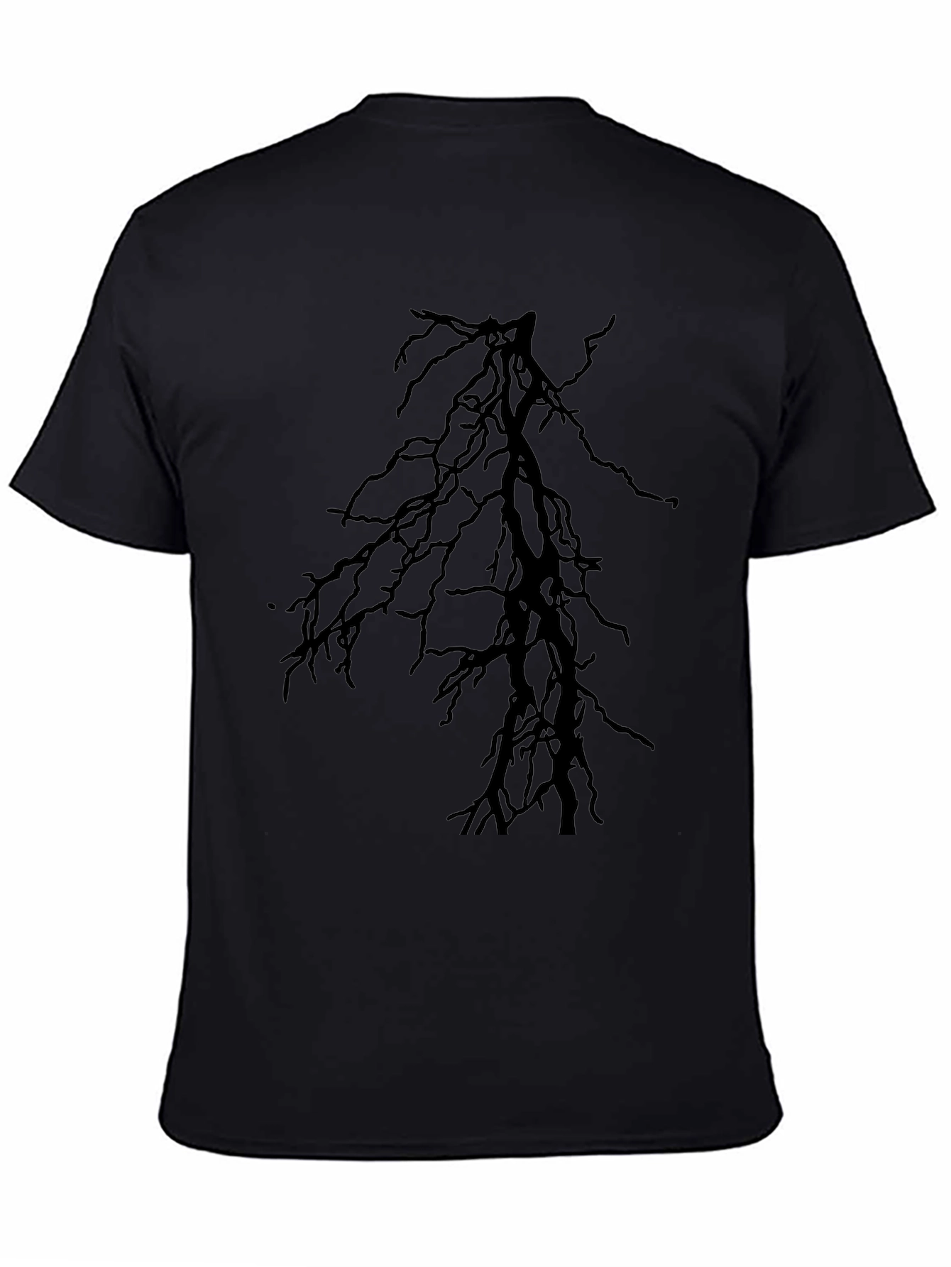 Dark Branches Graphic Black T-Shirt