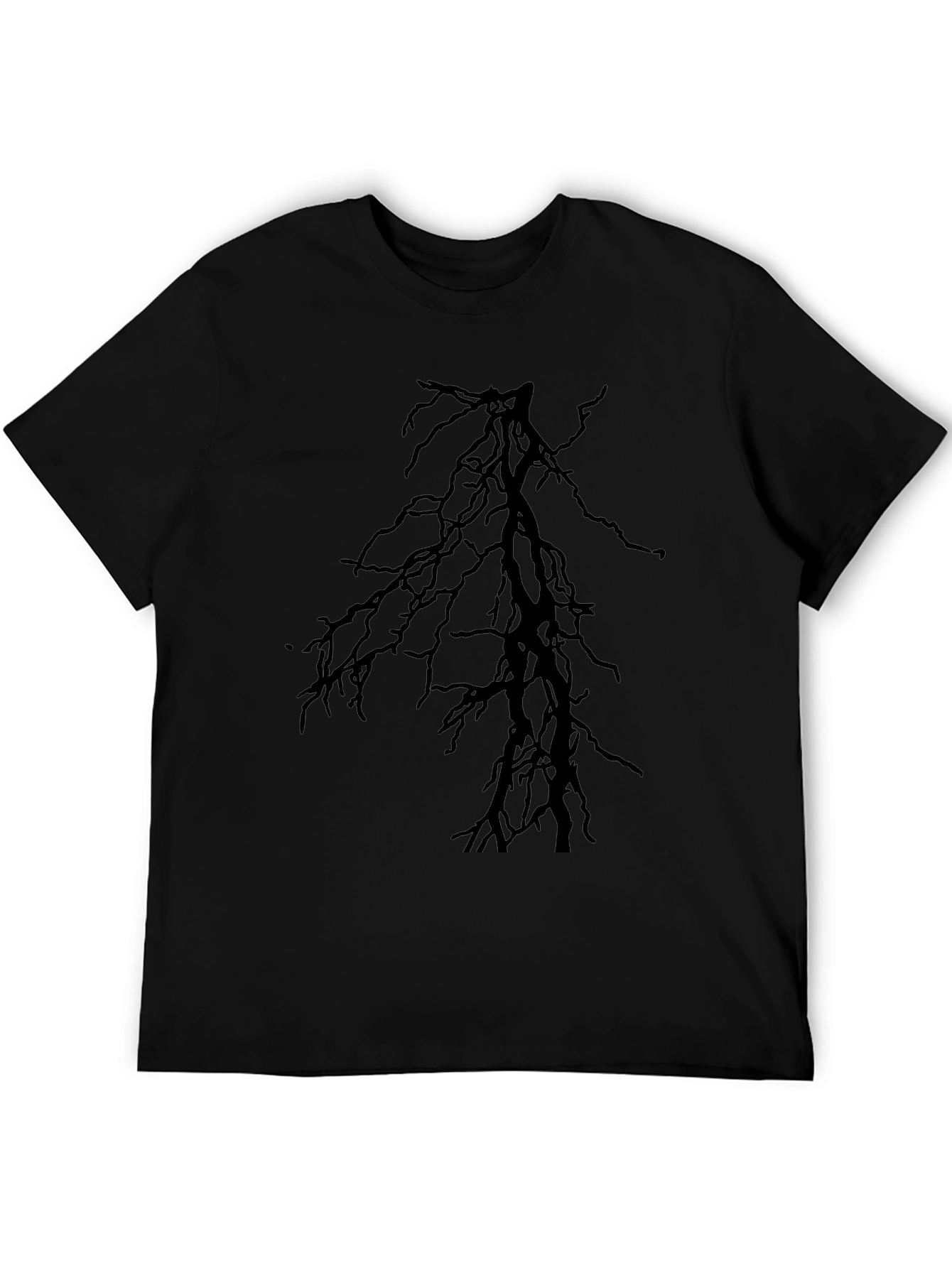 Dark Branches Graphic Black T-Shirt