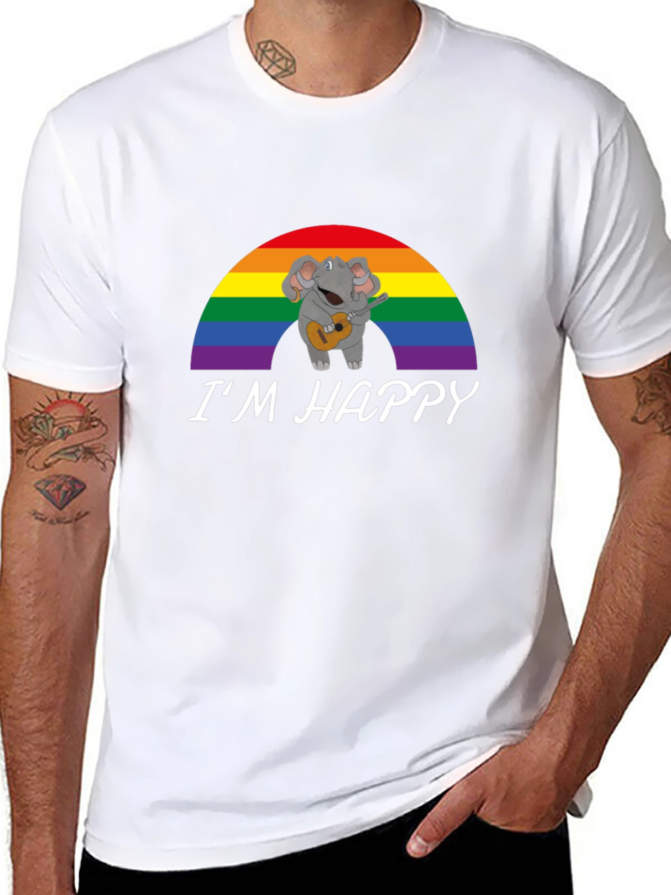 Im Happy Rainbow Elephant T-Shirt