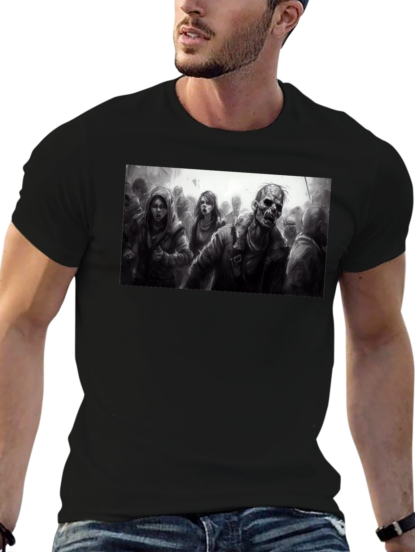 Zombie Horde T-Shirt - Dark Graphic Tee