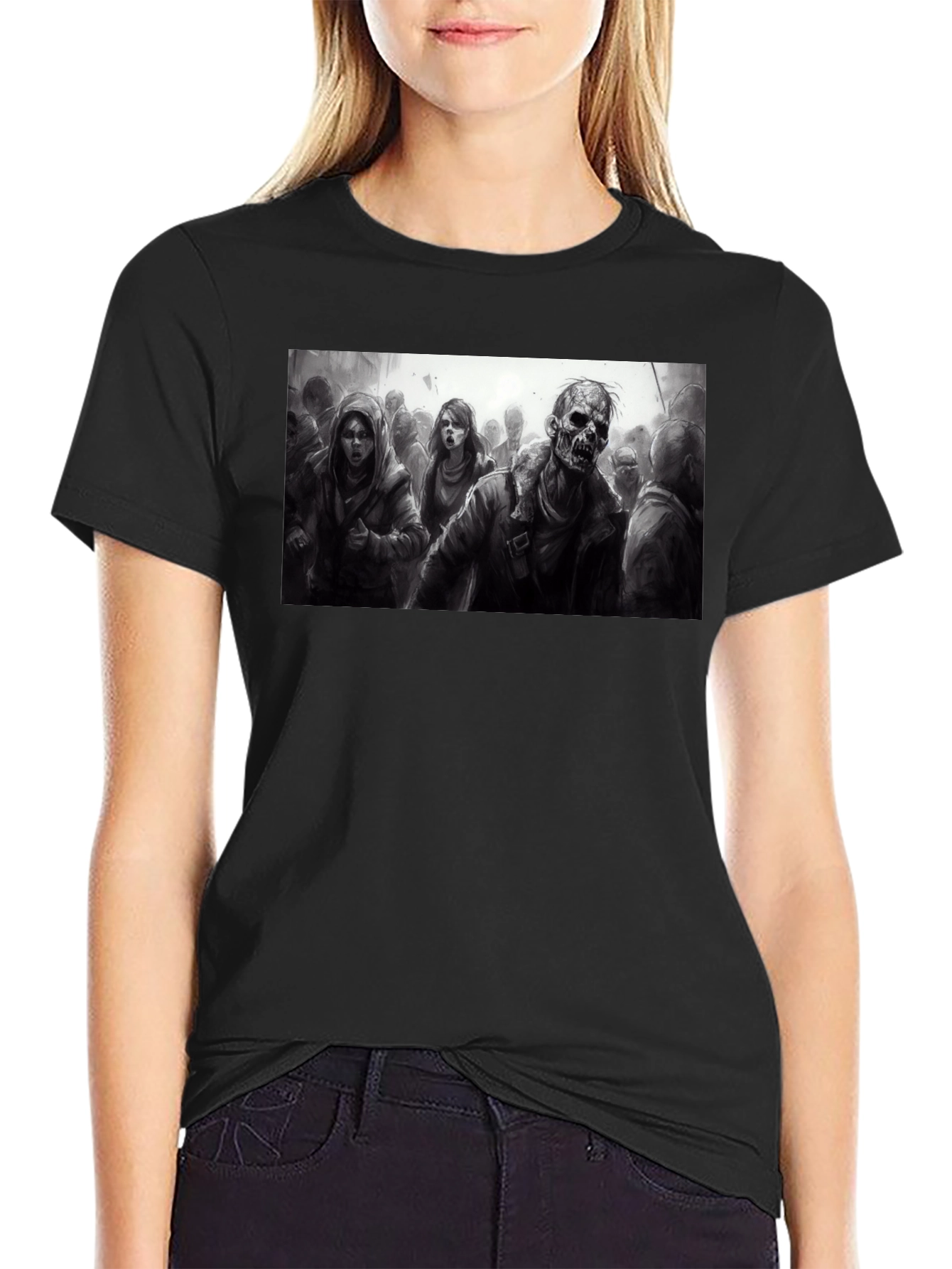 Zombie Horde T-Shirt - Dark Graphic Tee