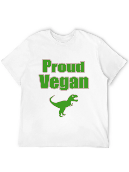 Proud Vegan Dinosaur T-Shirt - Black