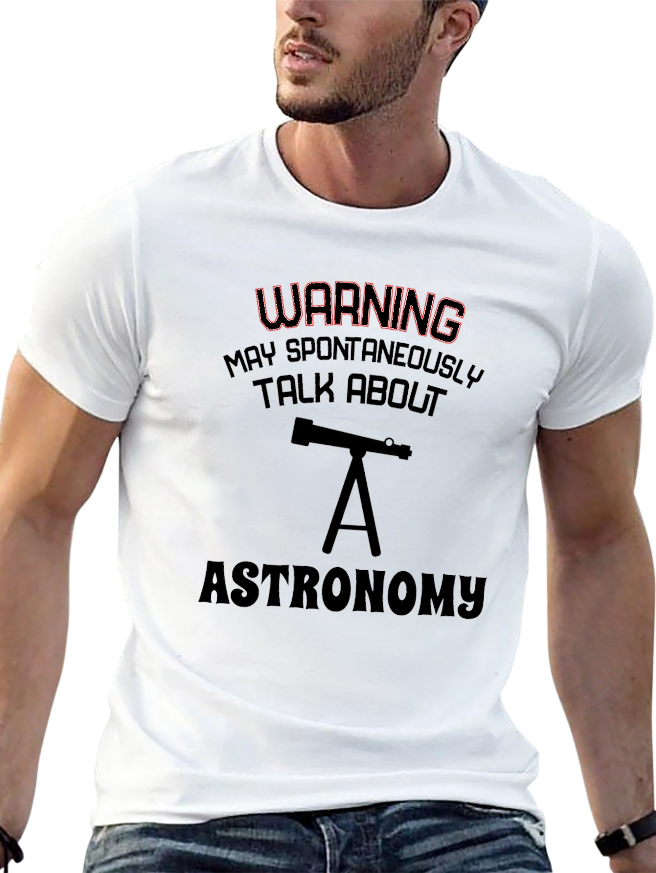 Astronomy Warning T-Shirt: Spontaneously Talk About Space!
