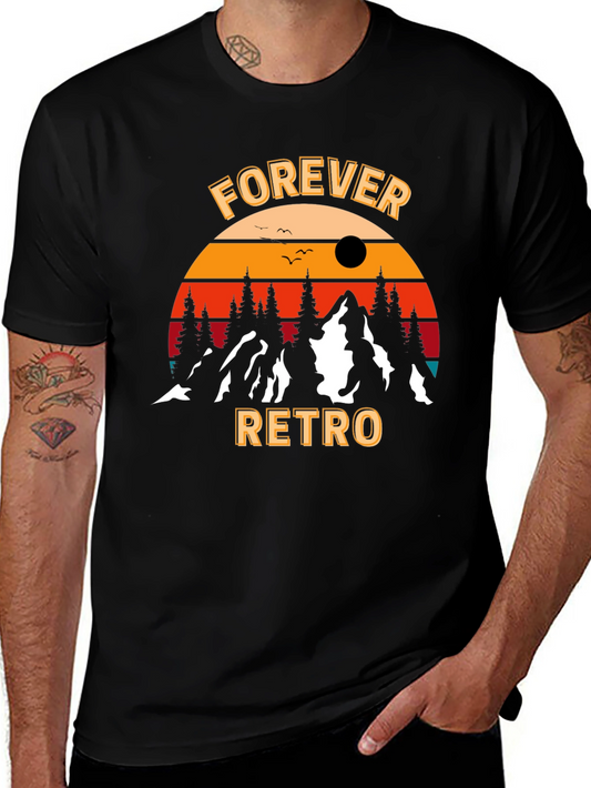 Forever Retro Graphic Tee - Black