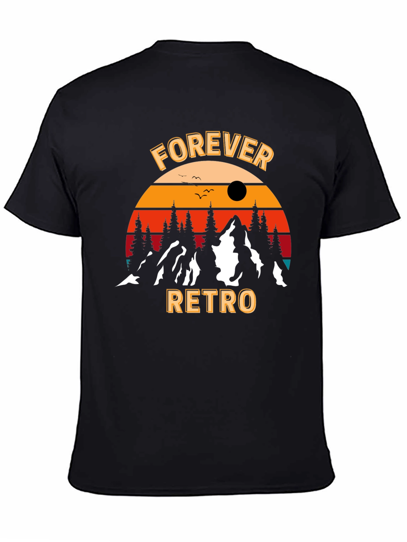 Forever Retro Graphic Tee - Black