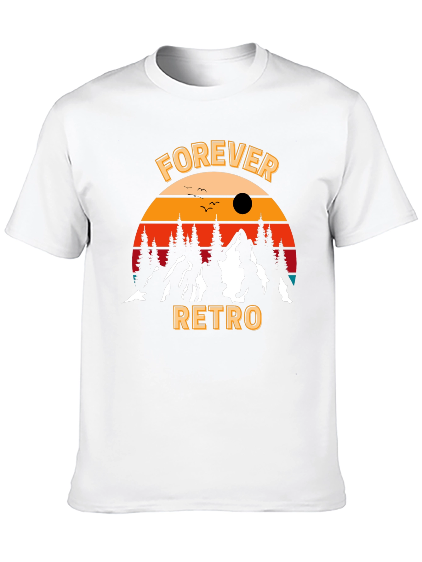 Forever Retro Graphic Tee - Black