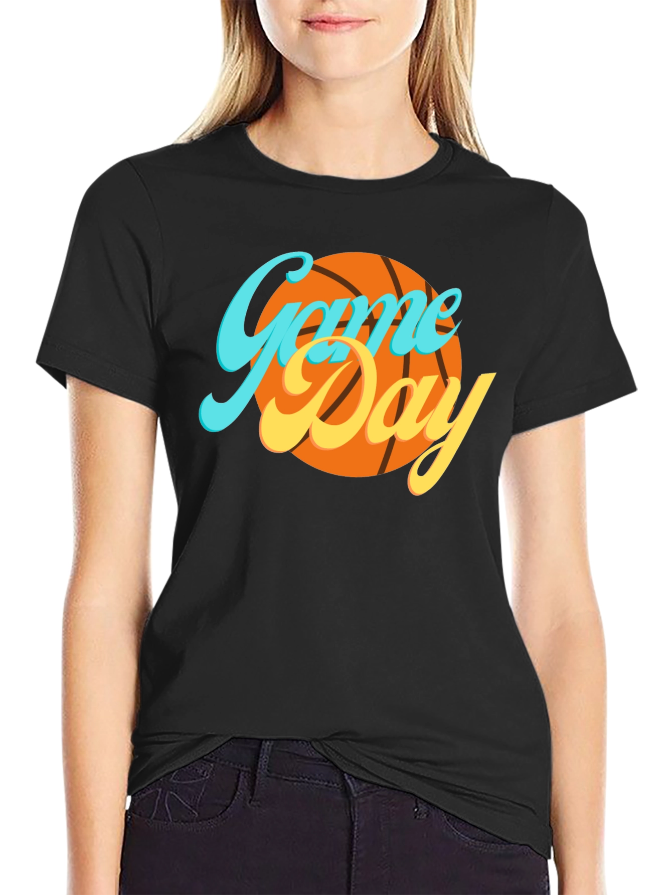 Game Day Basketball Graphic T-Shirt