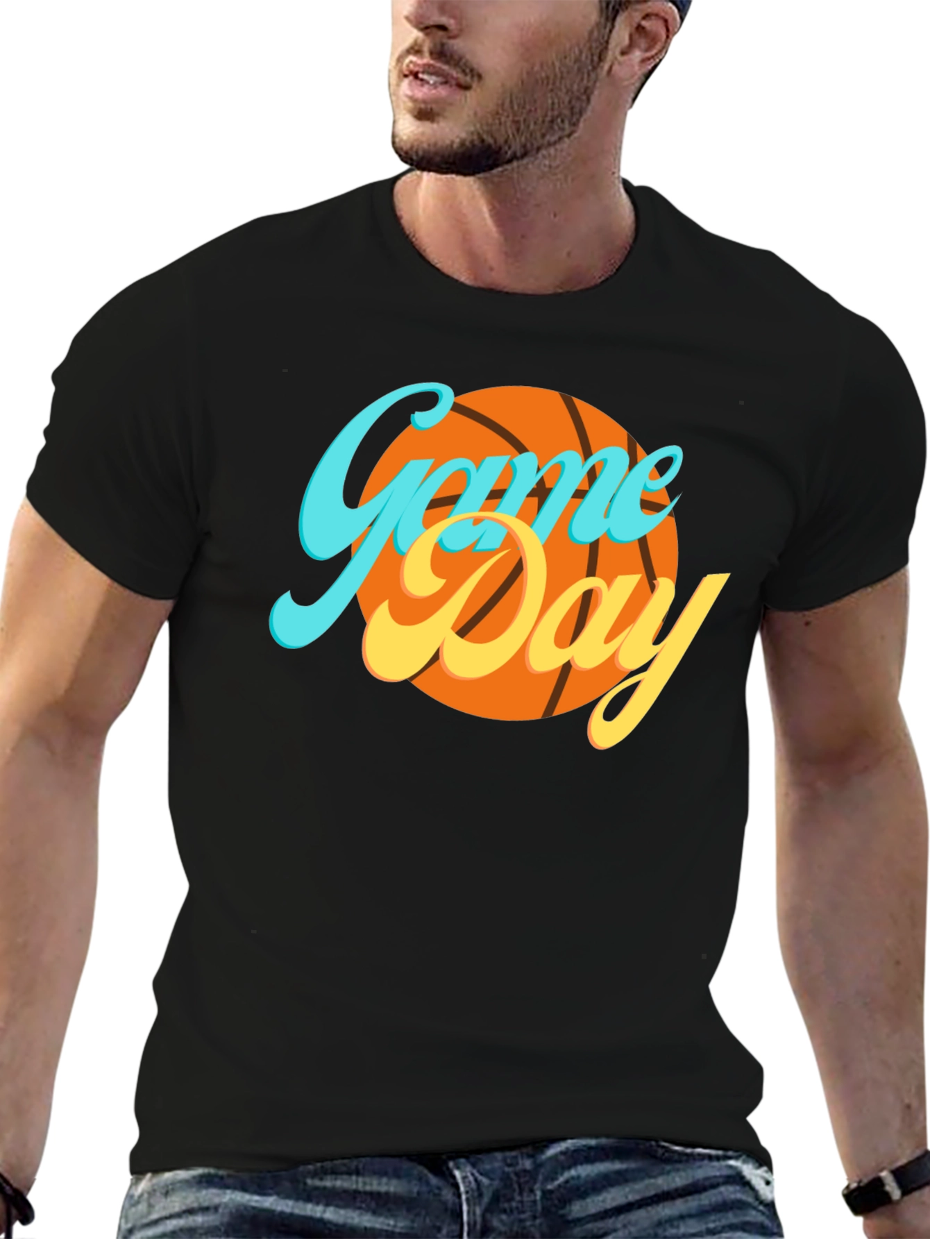 Game Day Basketball Graphic T-Shirt