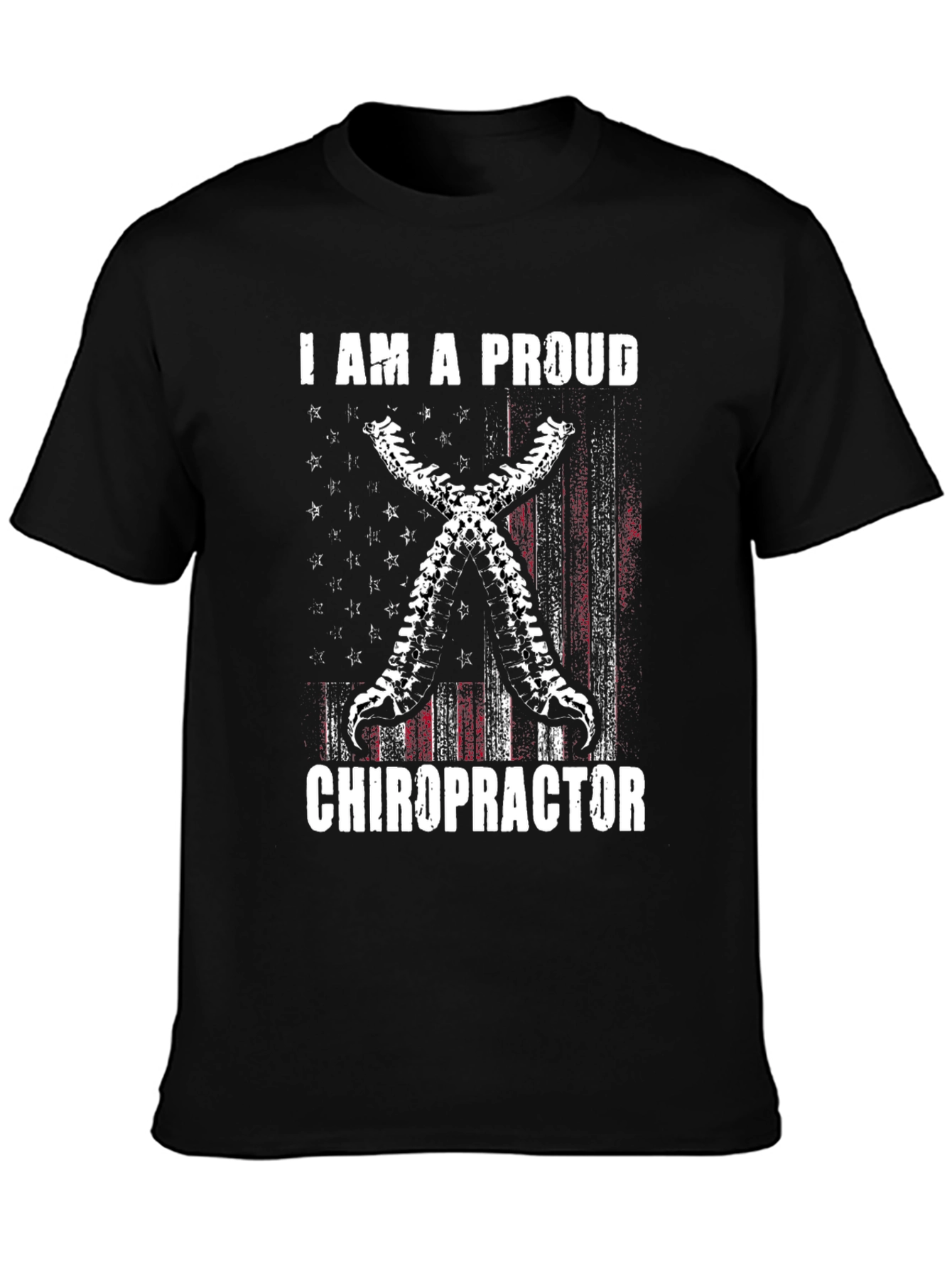 Proud Chiropractor T-Shirt - Spine Design