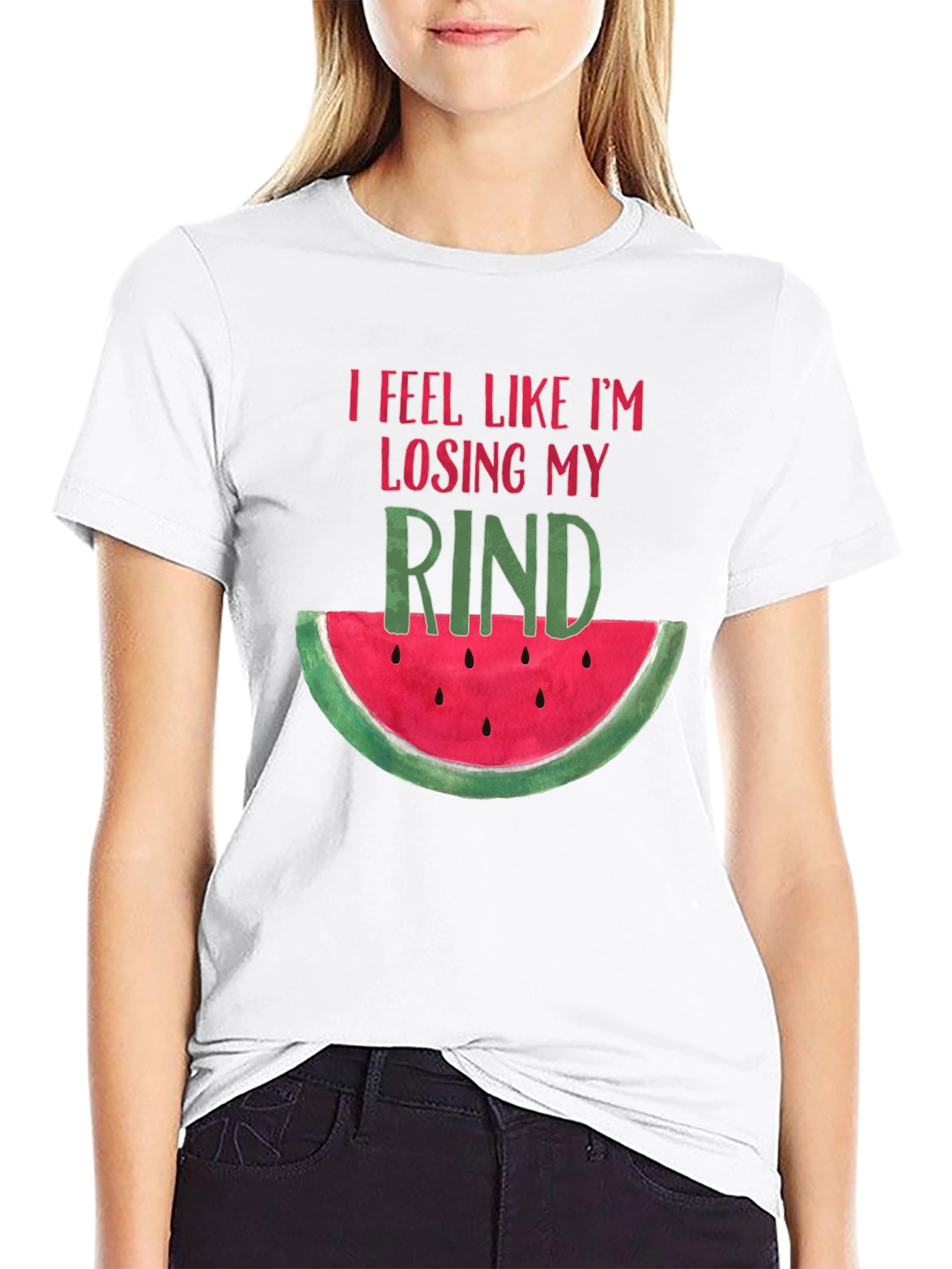 Losing My Rind Funny Watermelon Graphic Tee