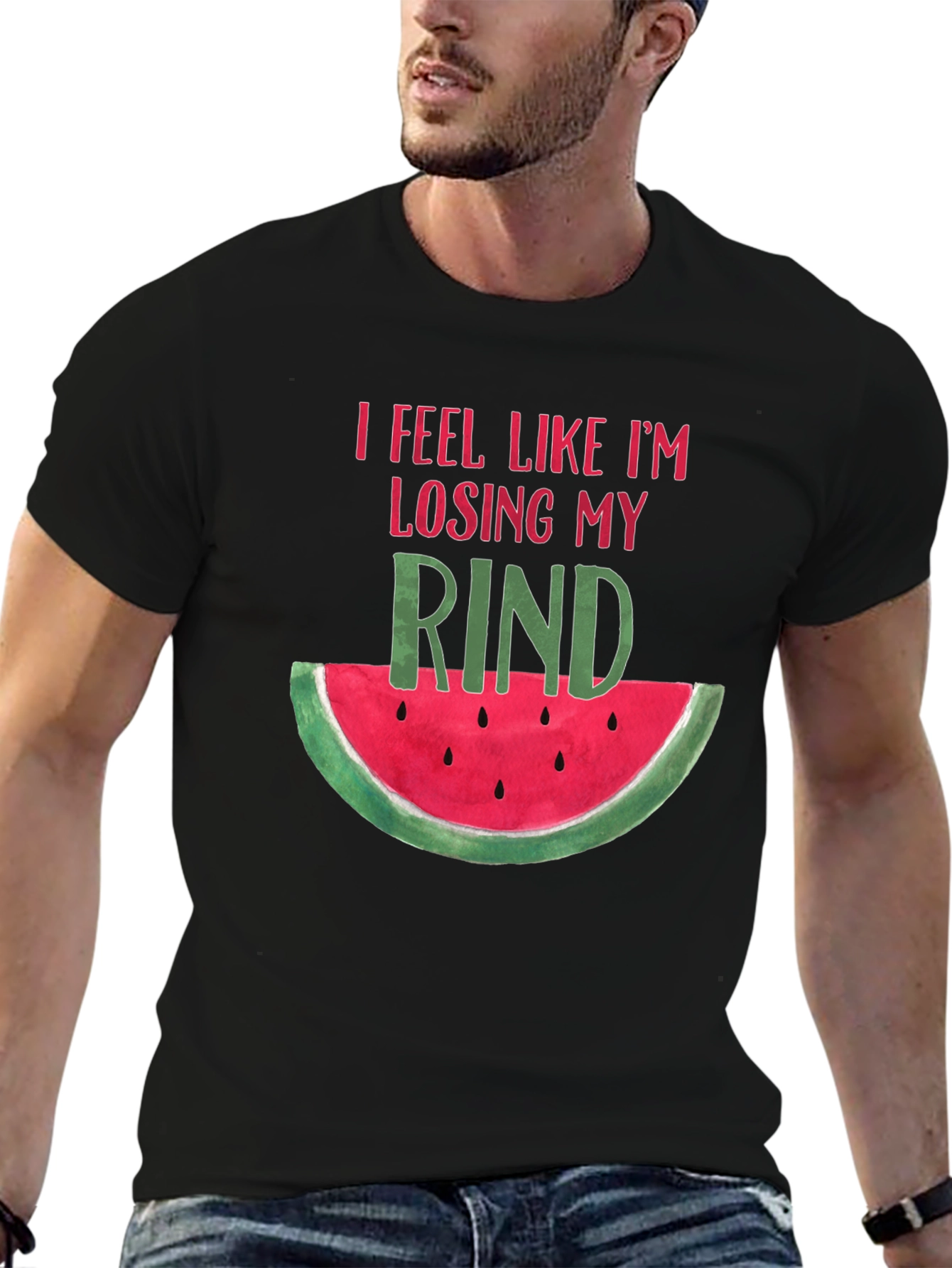 Losing My Rind Funny Watermelon Graphic Tee