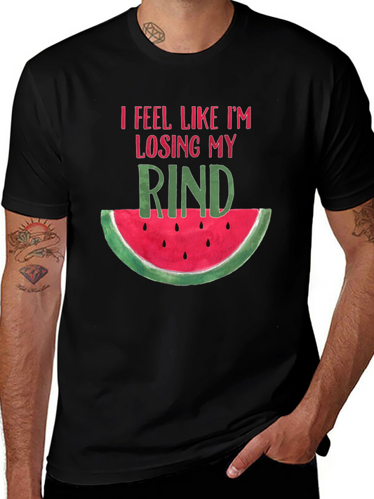 Losing My Rind Funny Watermelon Graphic Tee