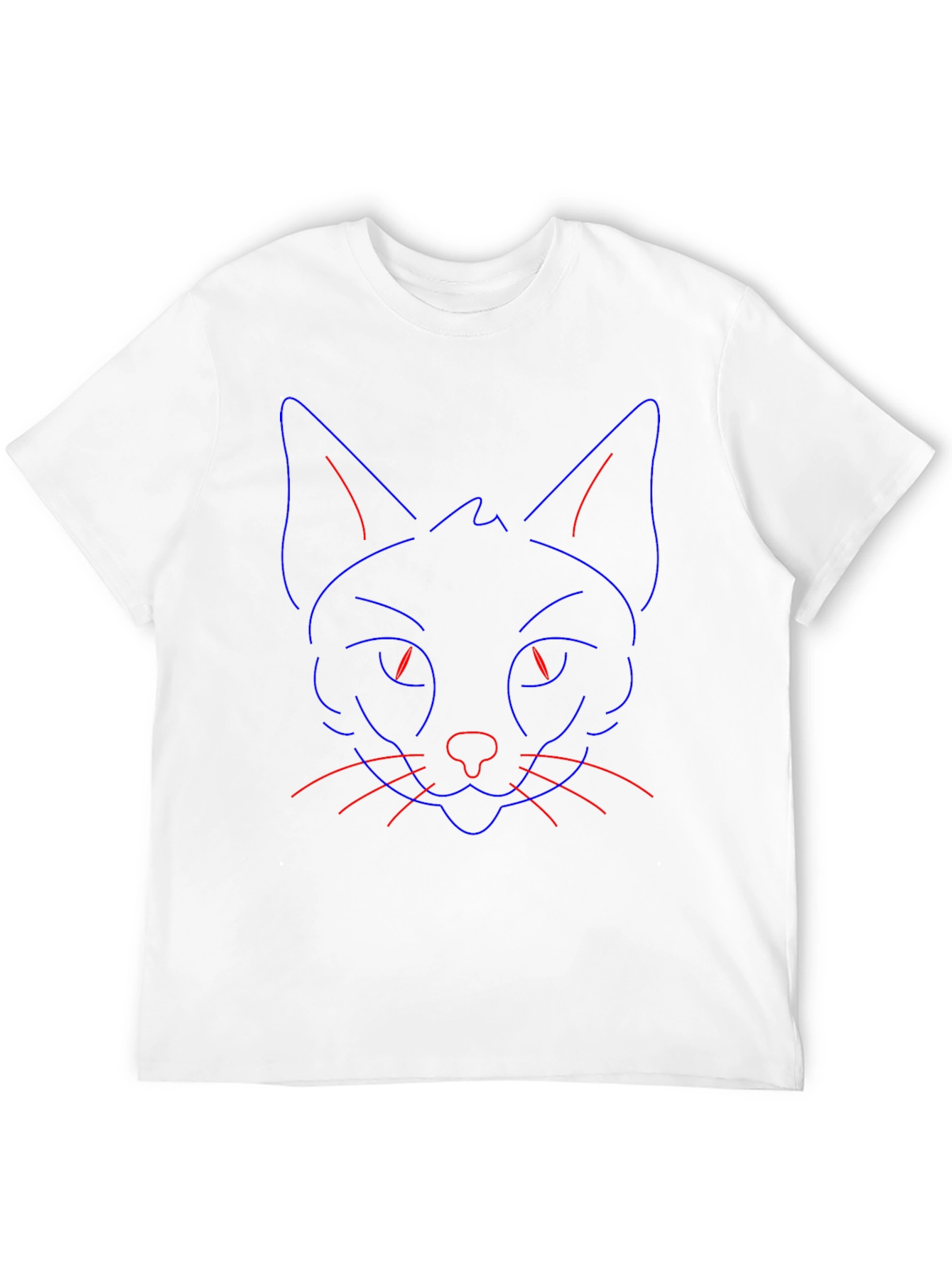 Neon Cat Graphic T-Shirt - Cool Unique Design