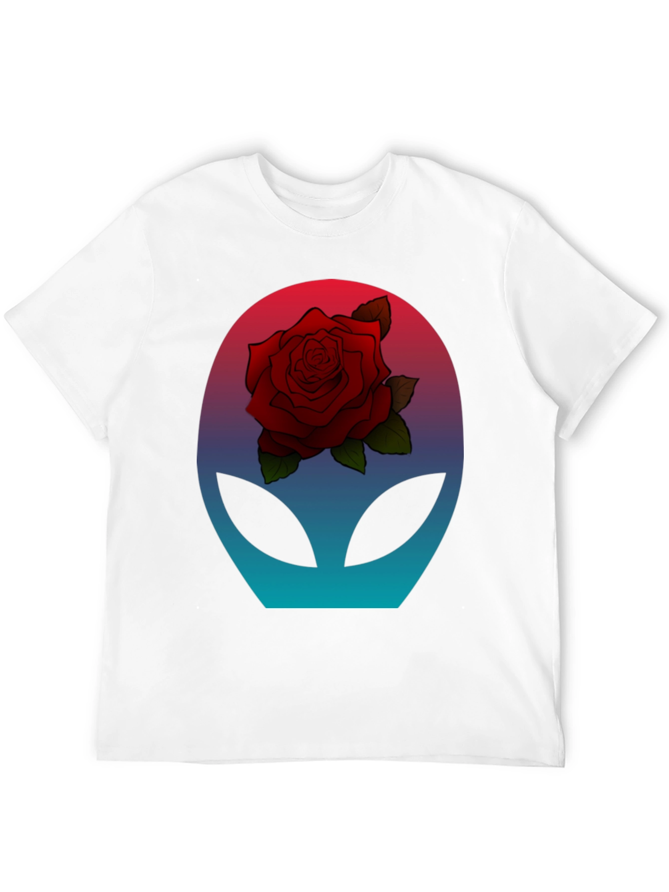 Alien Rose T-Shirt - Sci-Fi Floral Graphic Tee