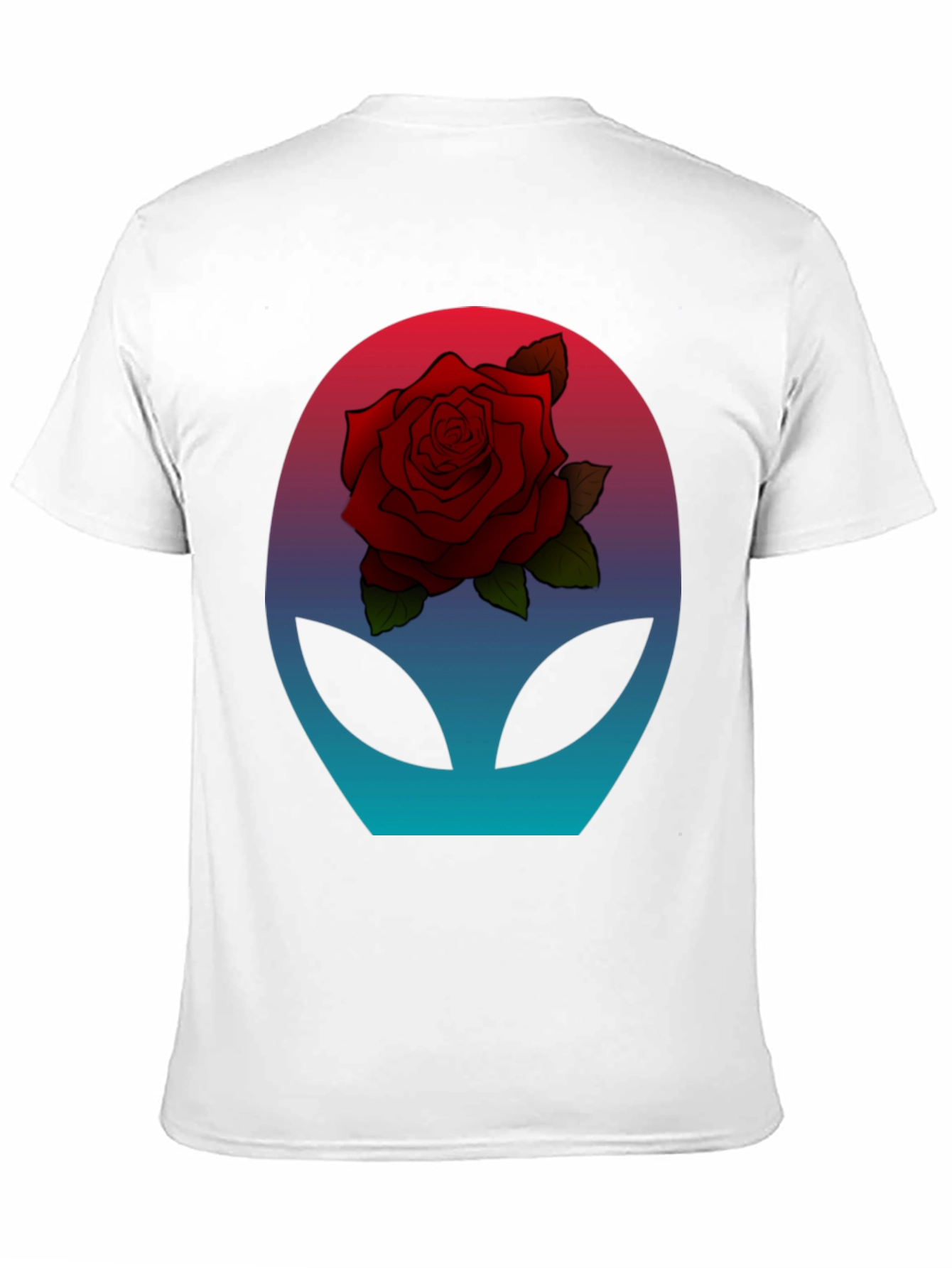 Alien Rose T-Shirt - Sci-Fi Floral Graphic Tee