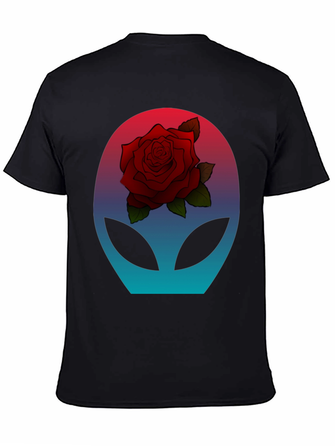 Alien Rose T-Shirt - Sci-Fi Floral Graphic Tee