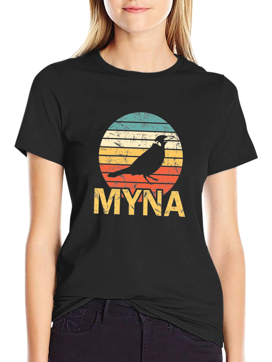 Retro Myna Bird T-Shirt - Vintage Graphic Tee