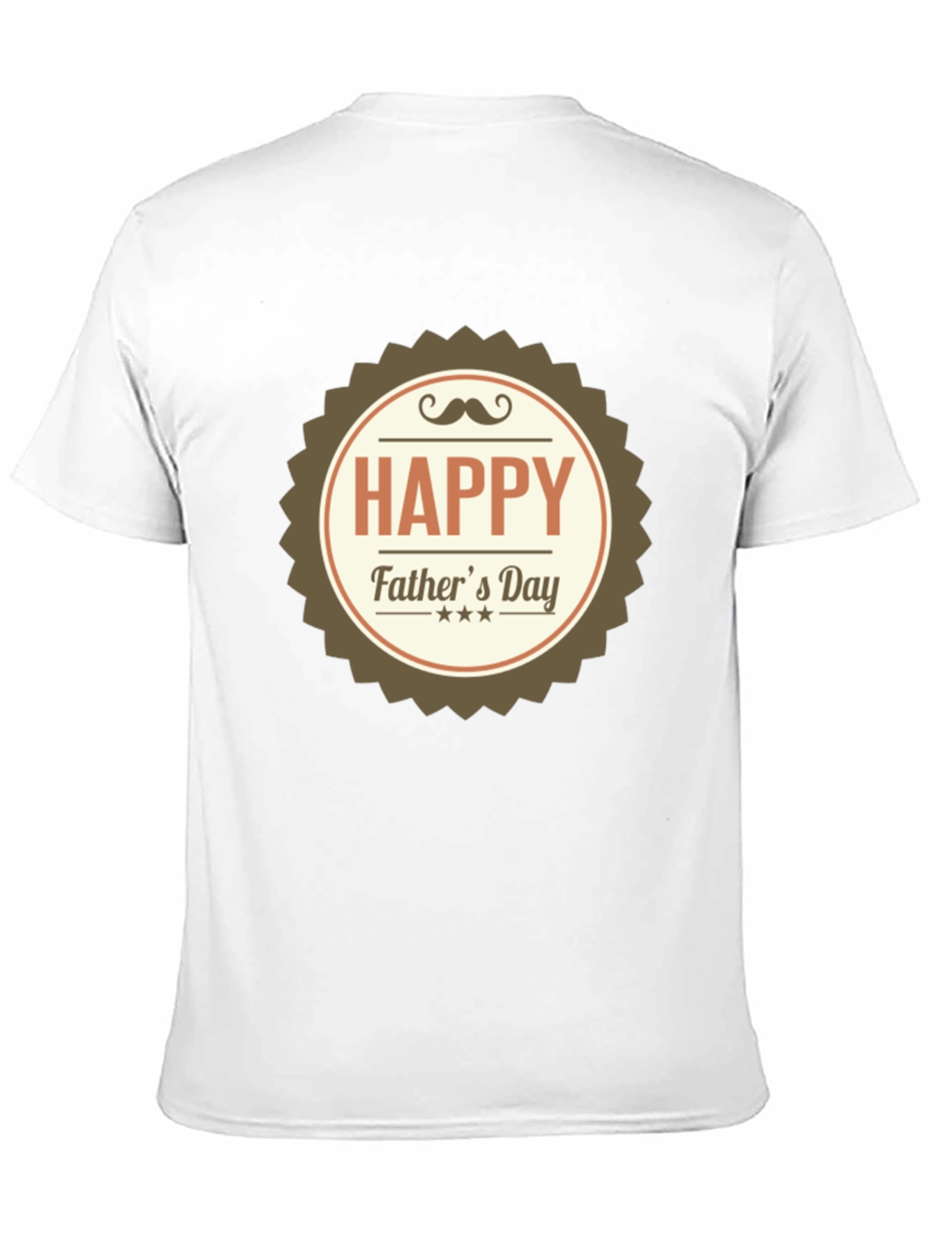 Happy Fathers Day T-Shirt - Black Cotton