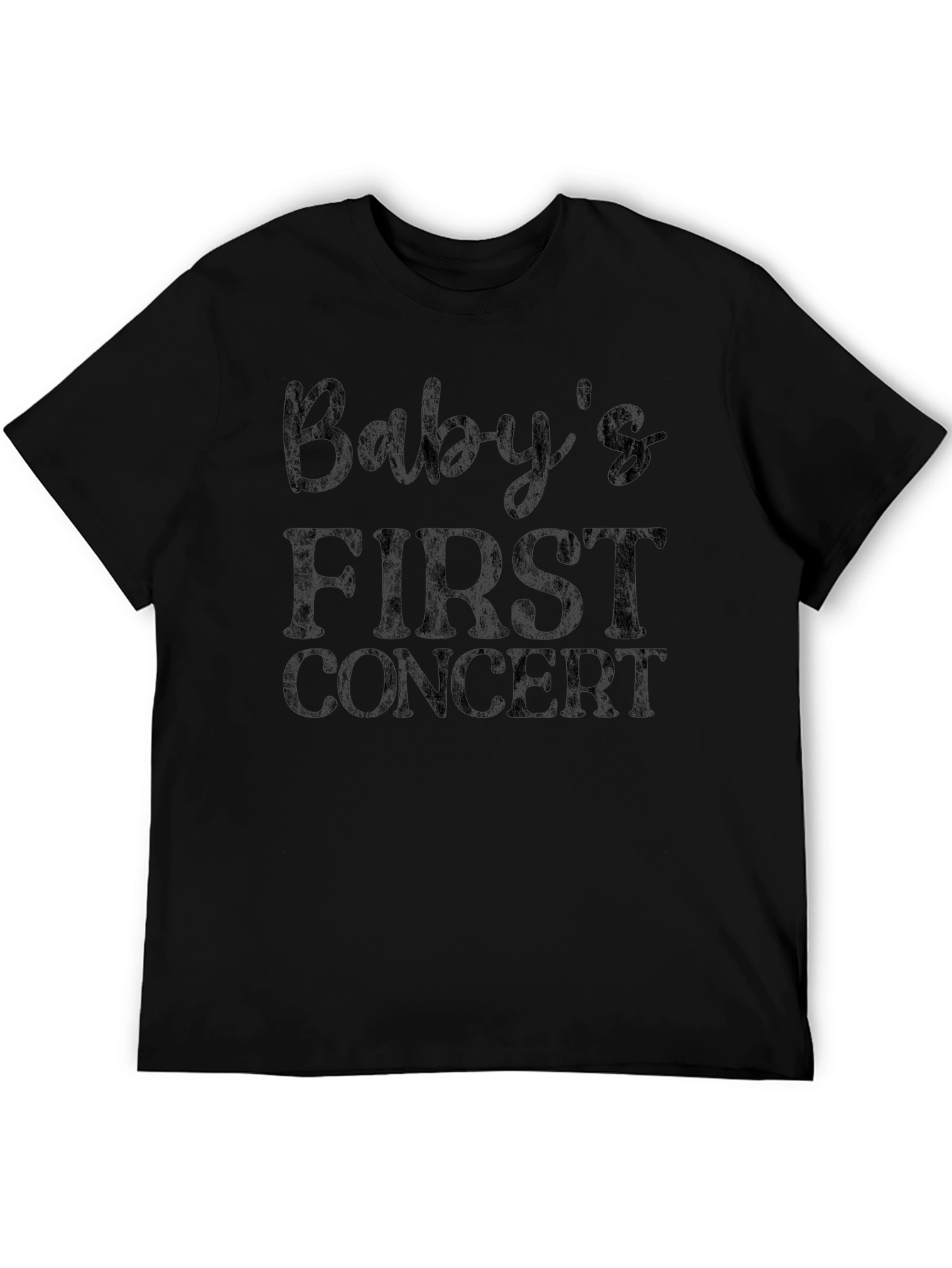 Babys First Concert Black Graphic Tee