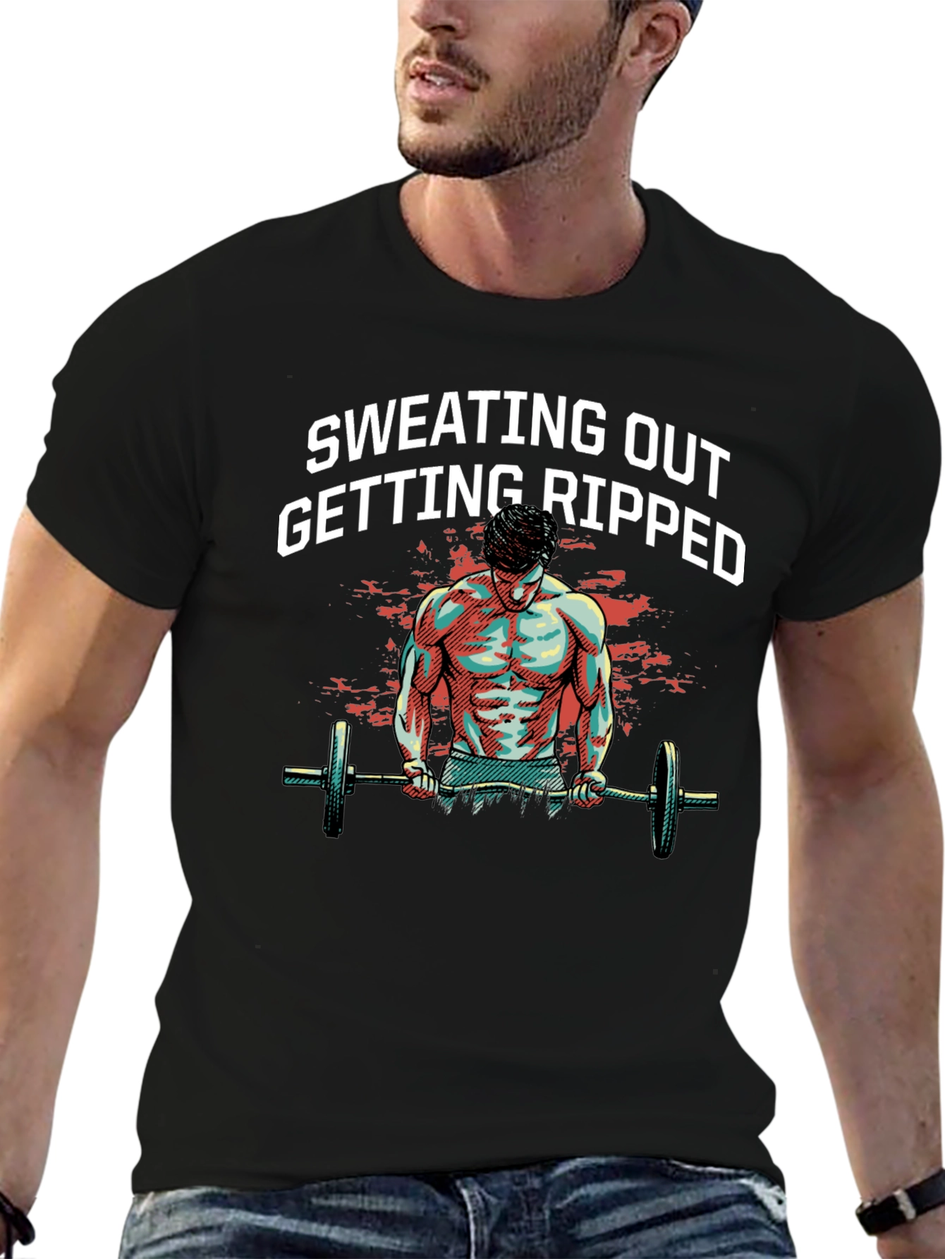 Sweating Out Getting Ripped Graphic Tee