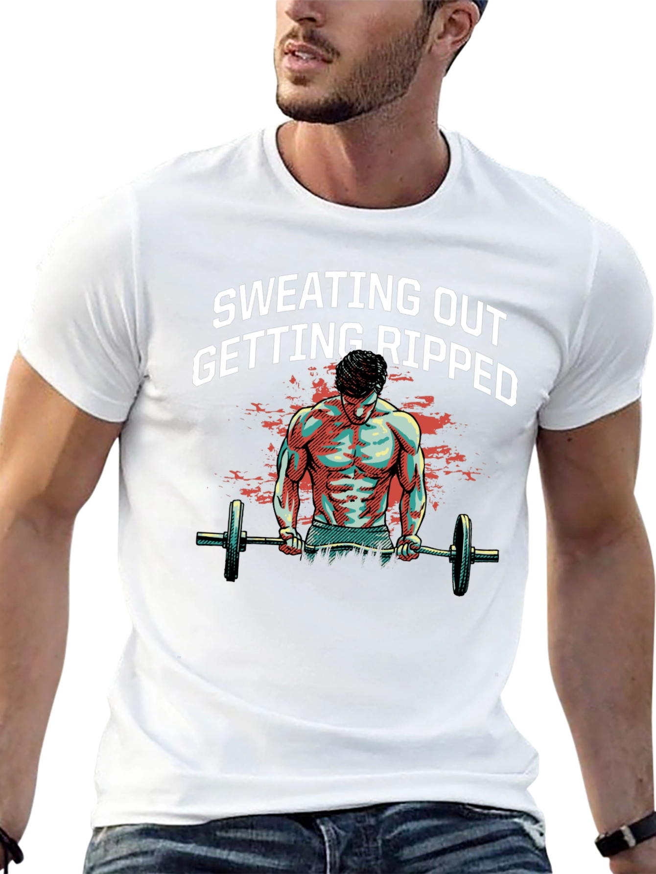 Sweating Out Getting Ripped Graphic Tee